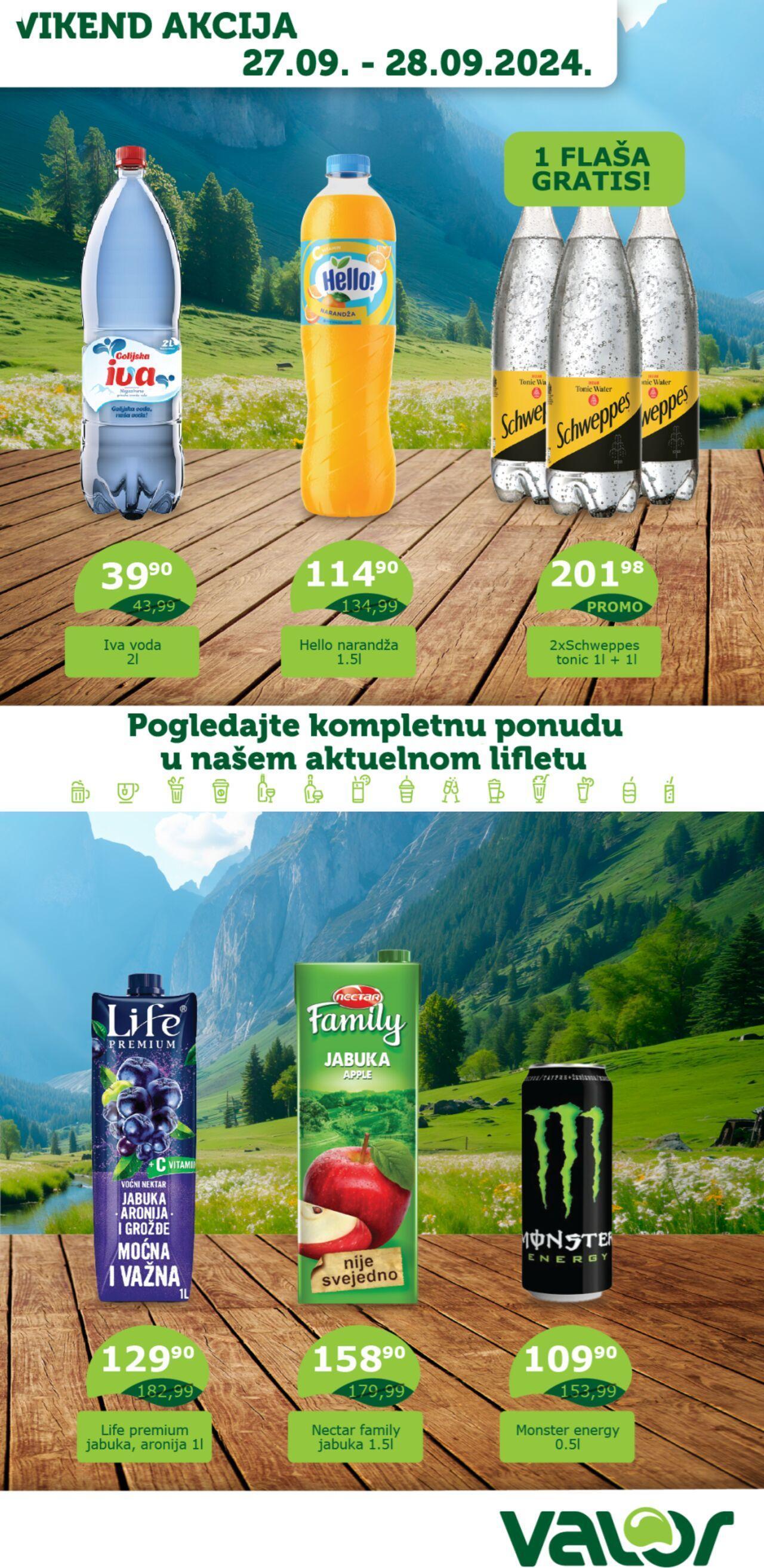 Valor katalog - najnovije akcije 27.09.2024 - 28.09.2024