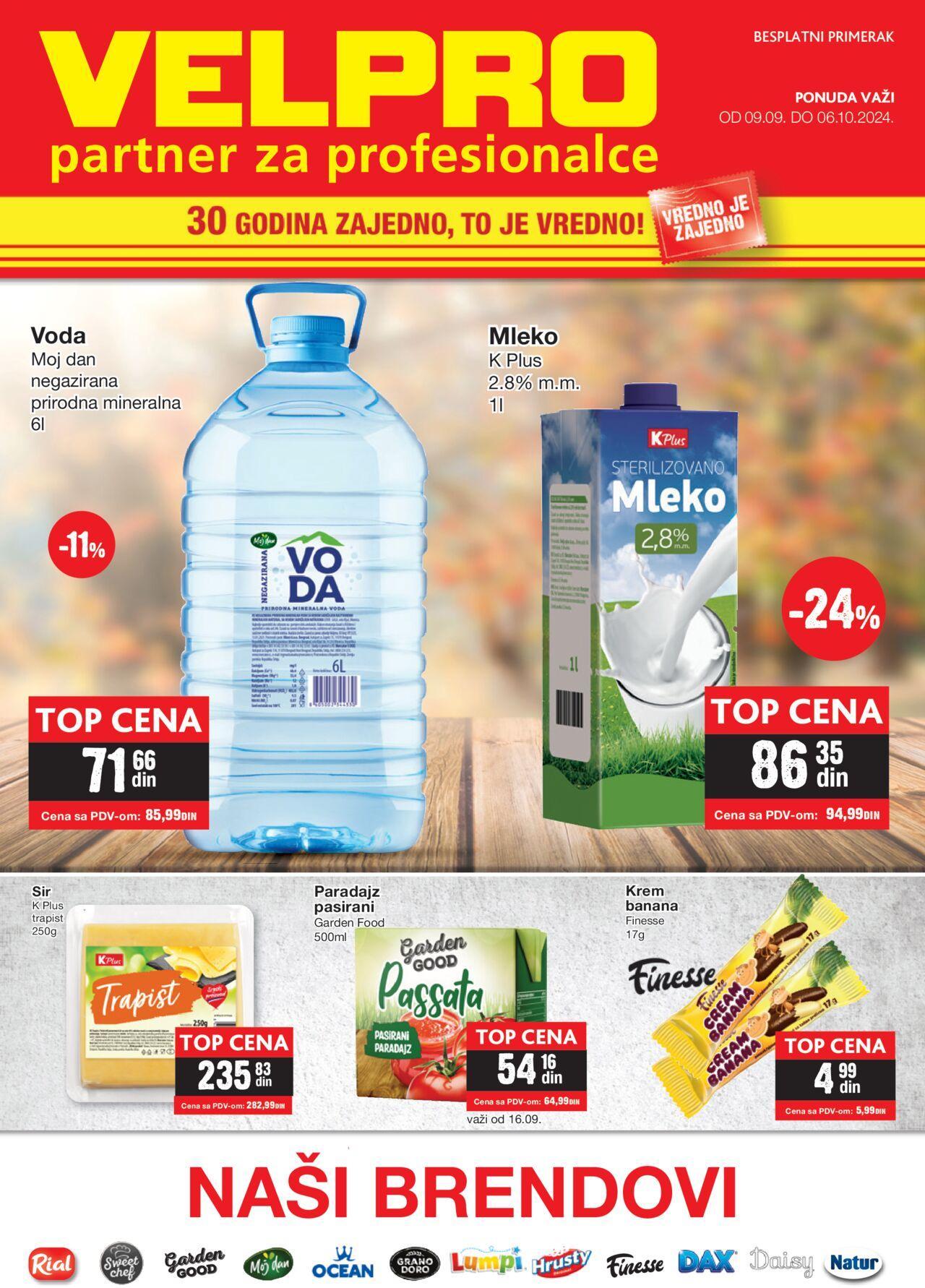 Velpro katalog - najnovije akcije 09.09.2024 - 06.10.2024