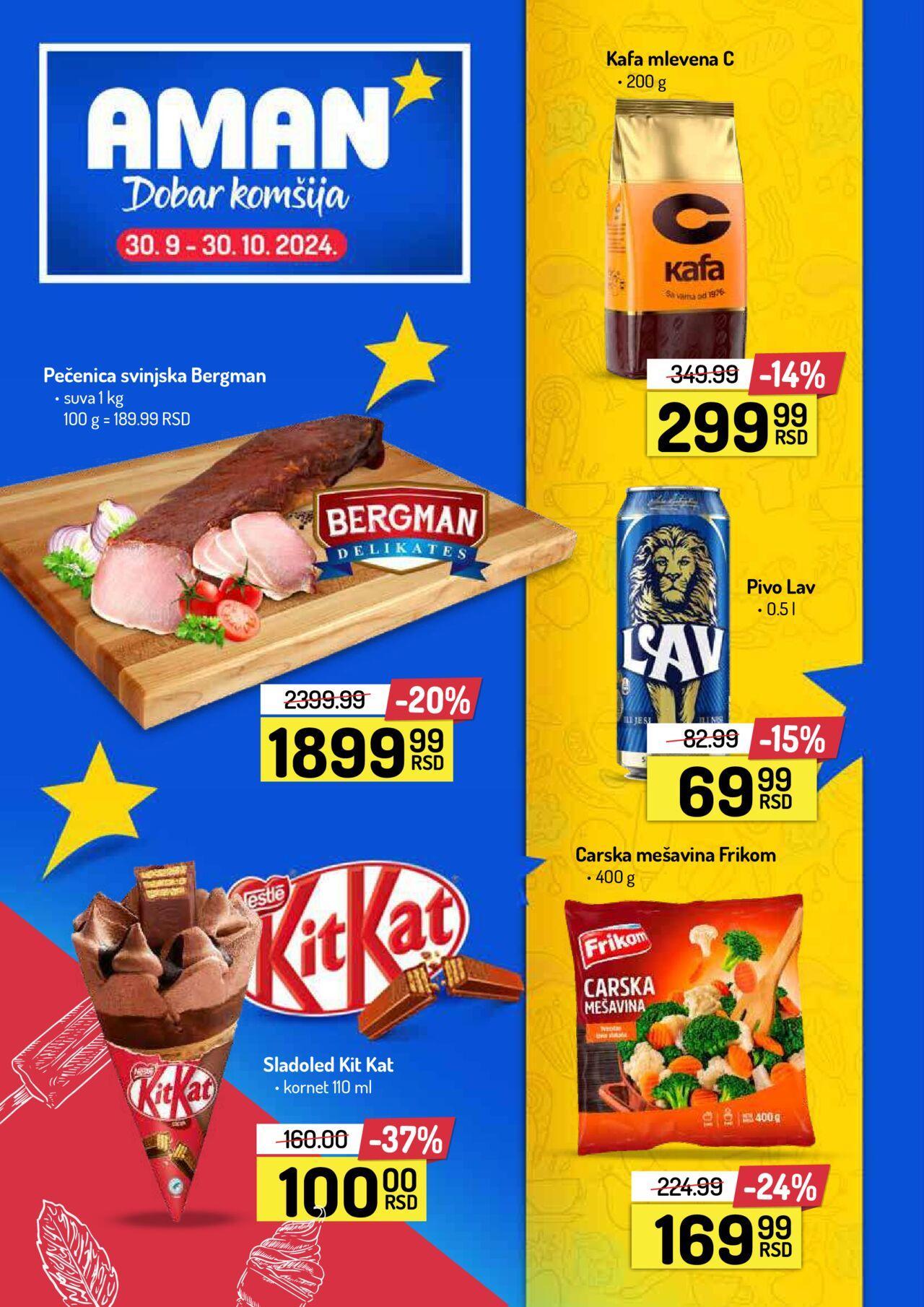 Aman katalog - najnovije akcije 30.09.2024 - 30.10.2024