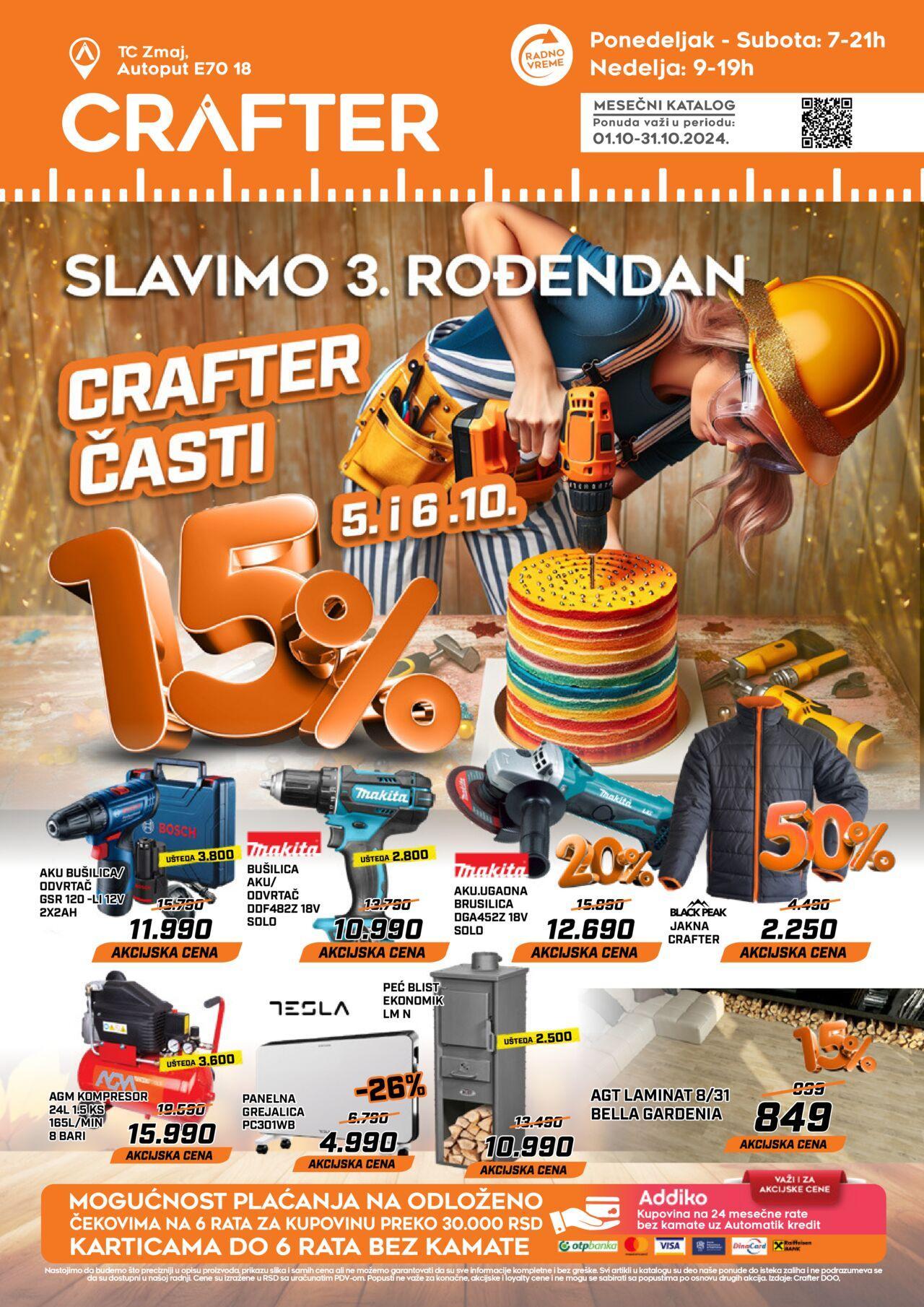 Crafter katalog - najnovije akcije 01.10.2024 - 31.10.2024