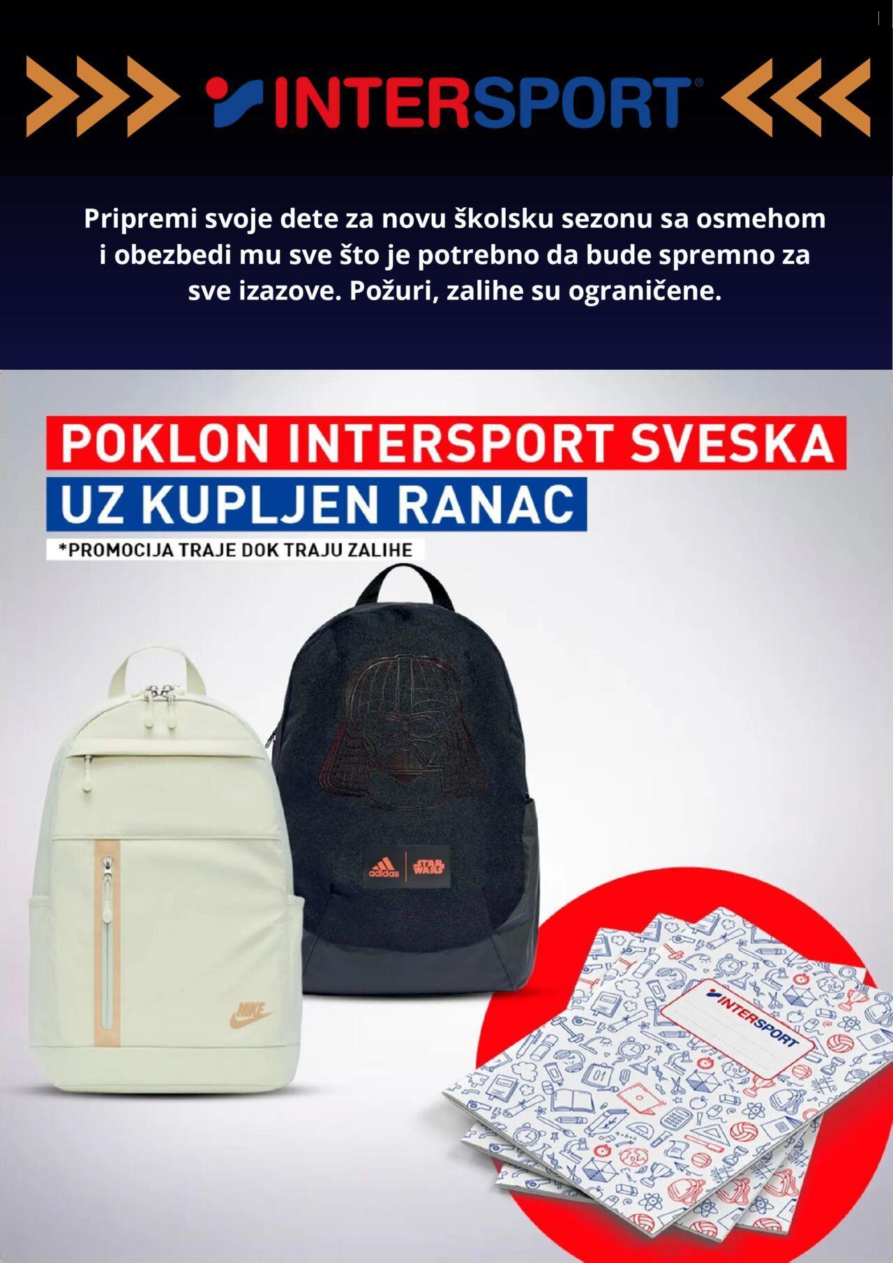 Intersport katalog - najnovije akcije od petka 30.08.2024