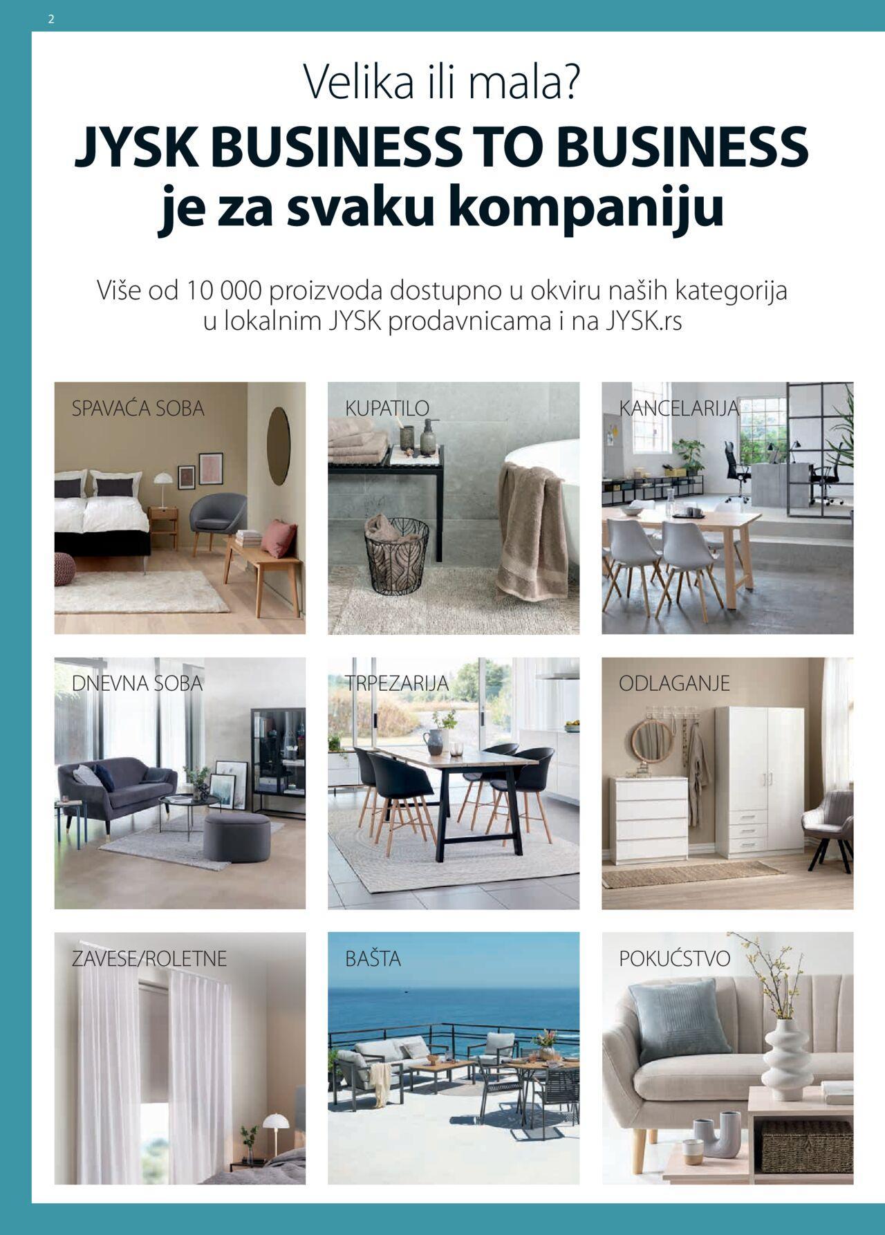 Jysk katalog - najnovije akcije od ponedeljka 01.04.2024 2