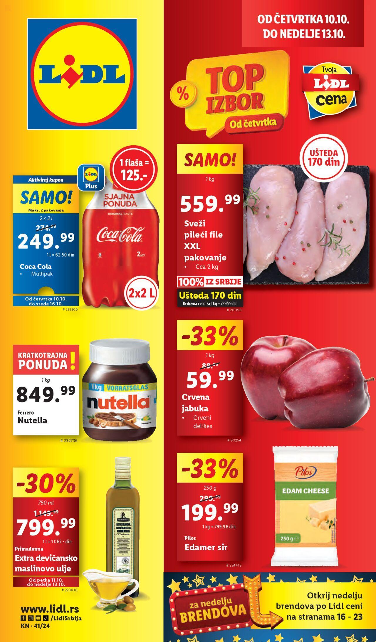 Lidl katalog - najnovije akcije 10.10.2024 - 16.10.2024