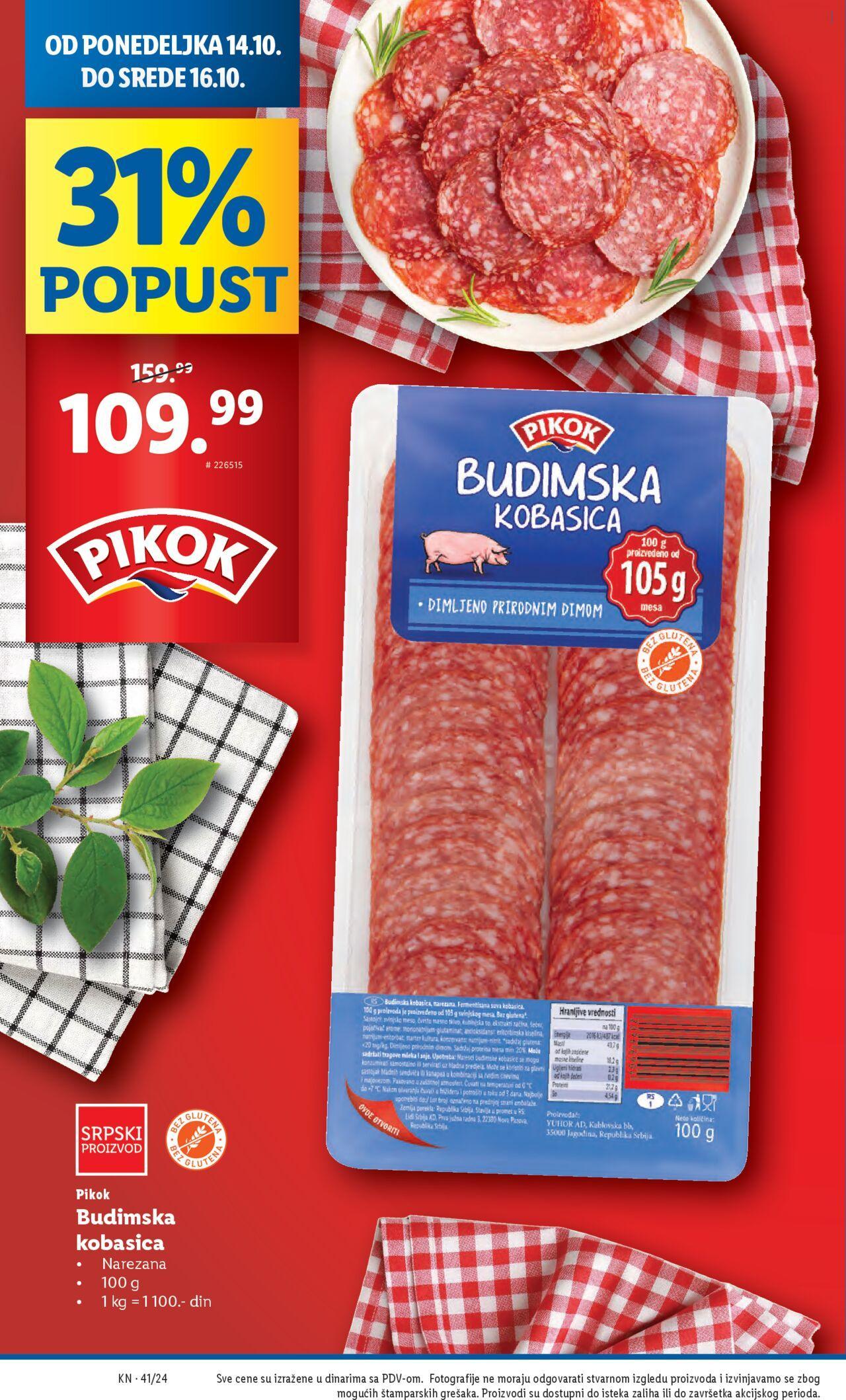 Lidl katalog - najnovije akcije 10.10.2024 - 16.10.2024 42