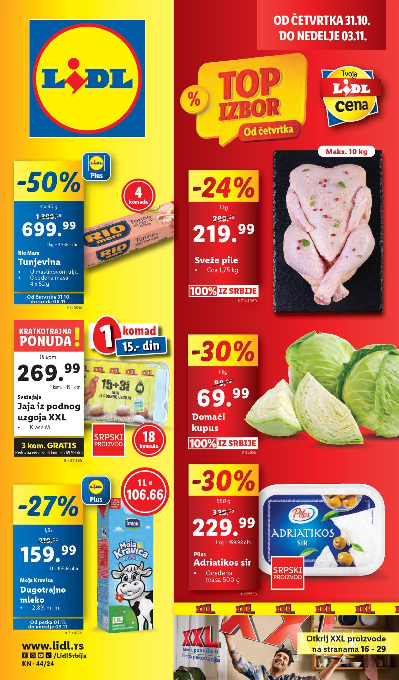 Lidl katalog - najnovije akcije 31.10.2024 - 06.11.2024