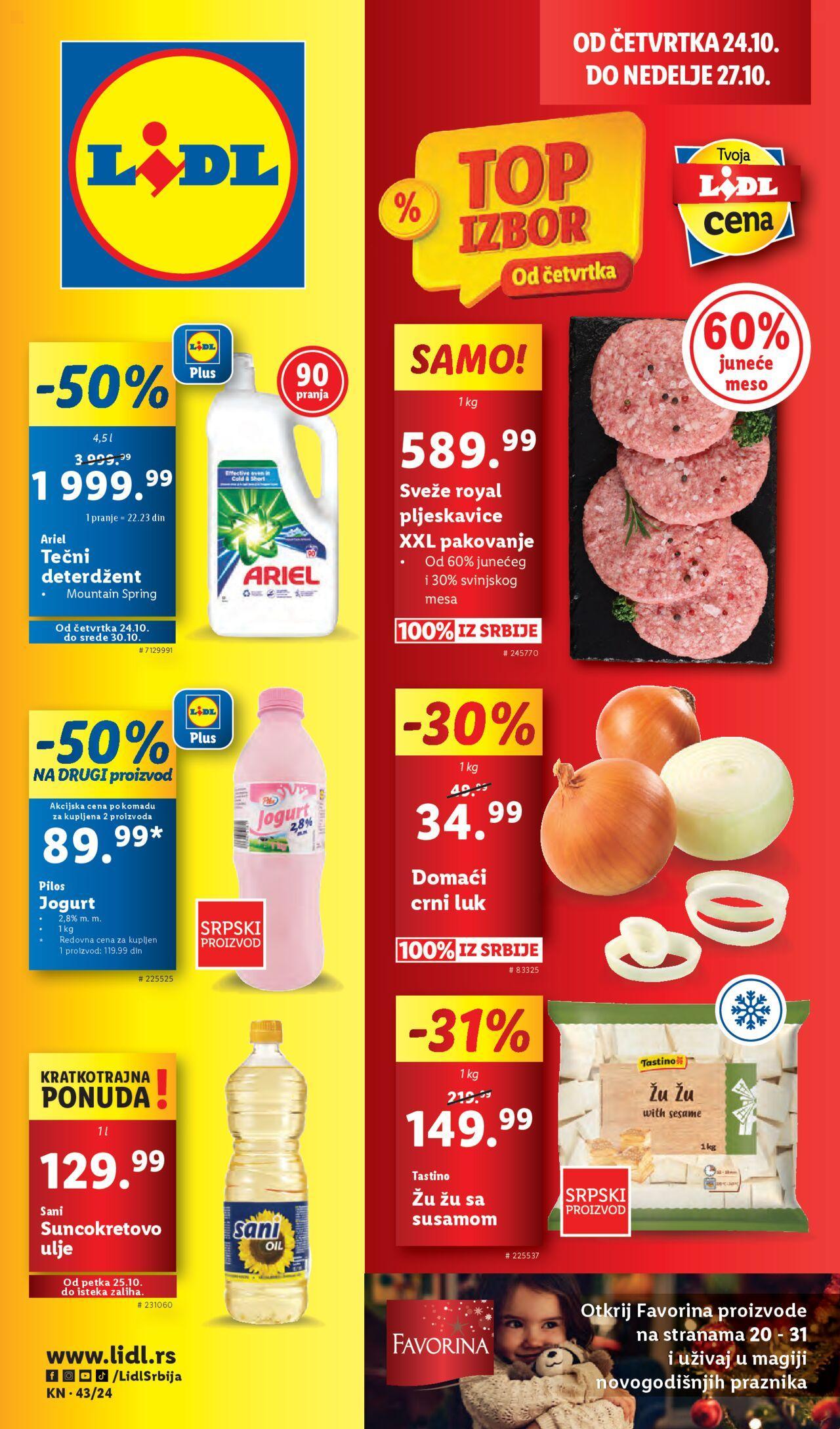 Lidl katalog - najnovije akcije 24.10.2024 - 30.10.2024