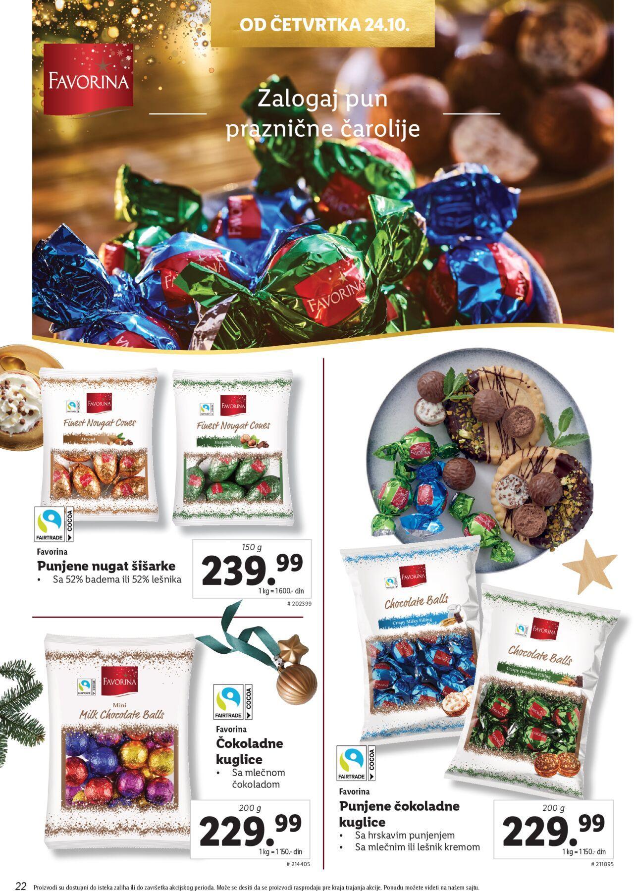 Lidl katalog - najnovije akcije od ponedeljka 21.10.2024 22