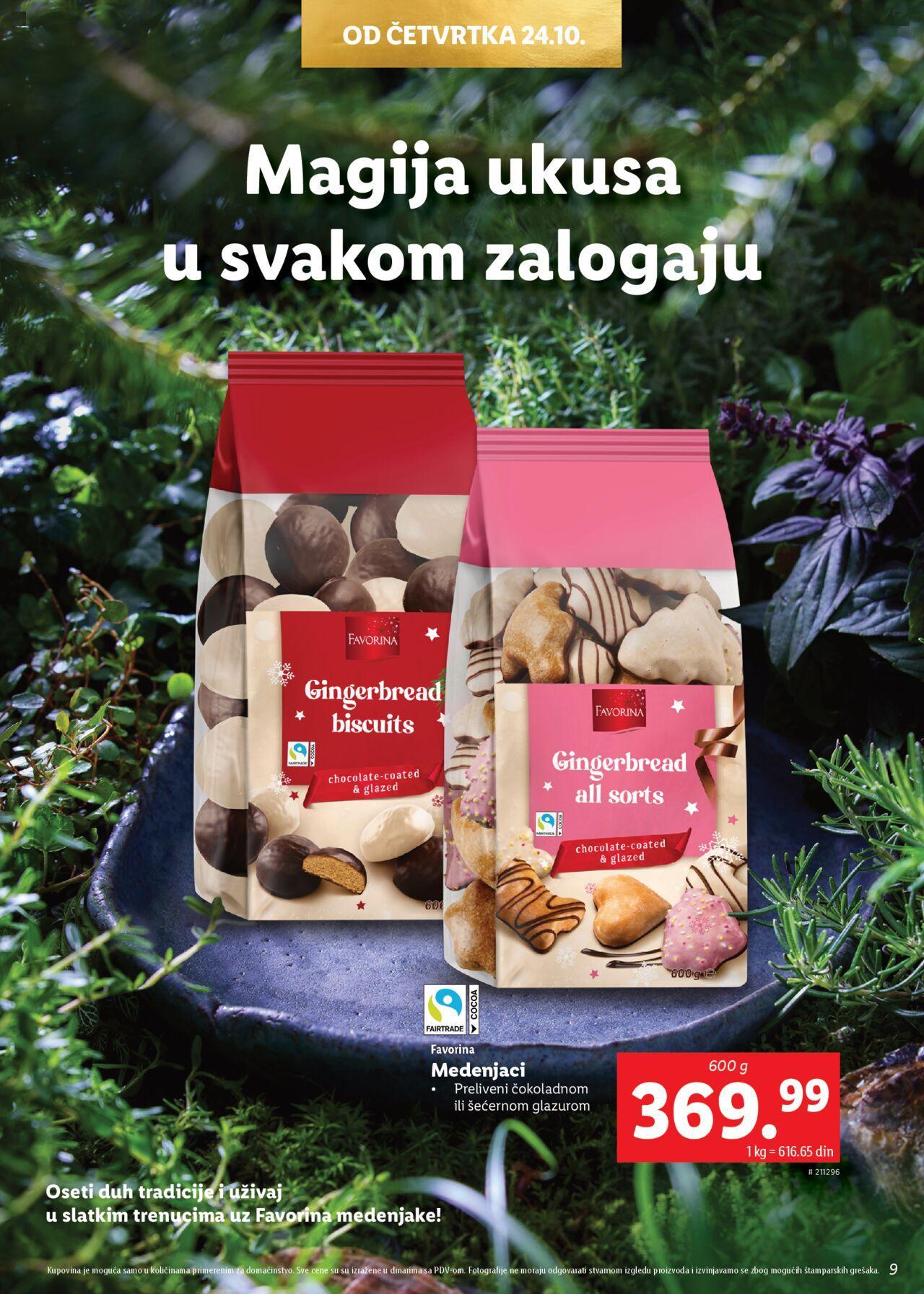 Lidl katalog - najnovije akcije od ponedeljka 21.10.2024 9