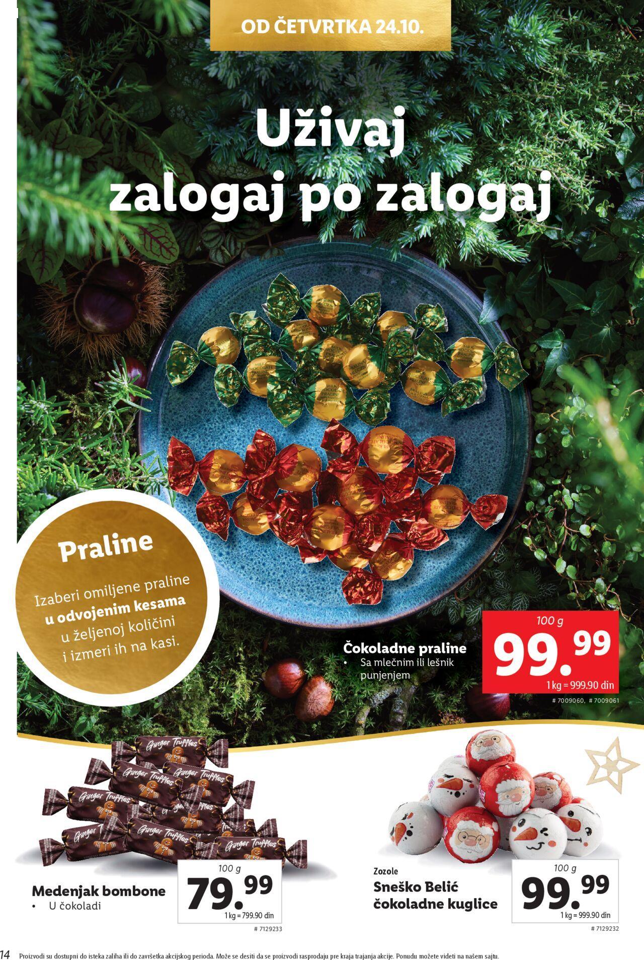 Lidl katalog - najnovije akcije od ponedeljka 21.10.2024 14