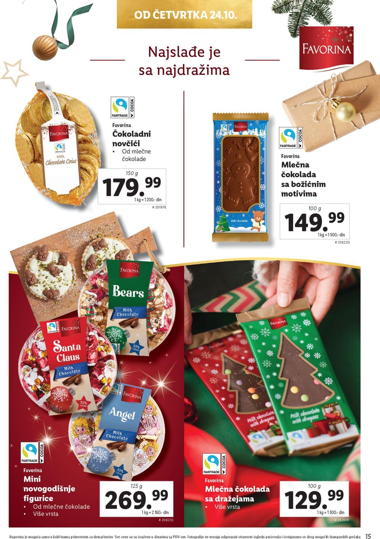 Lidl katalog - najnovije akcije od ponedeljka 21.10.2024 15