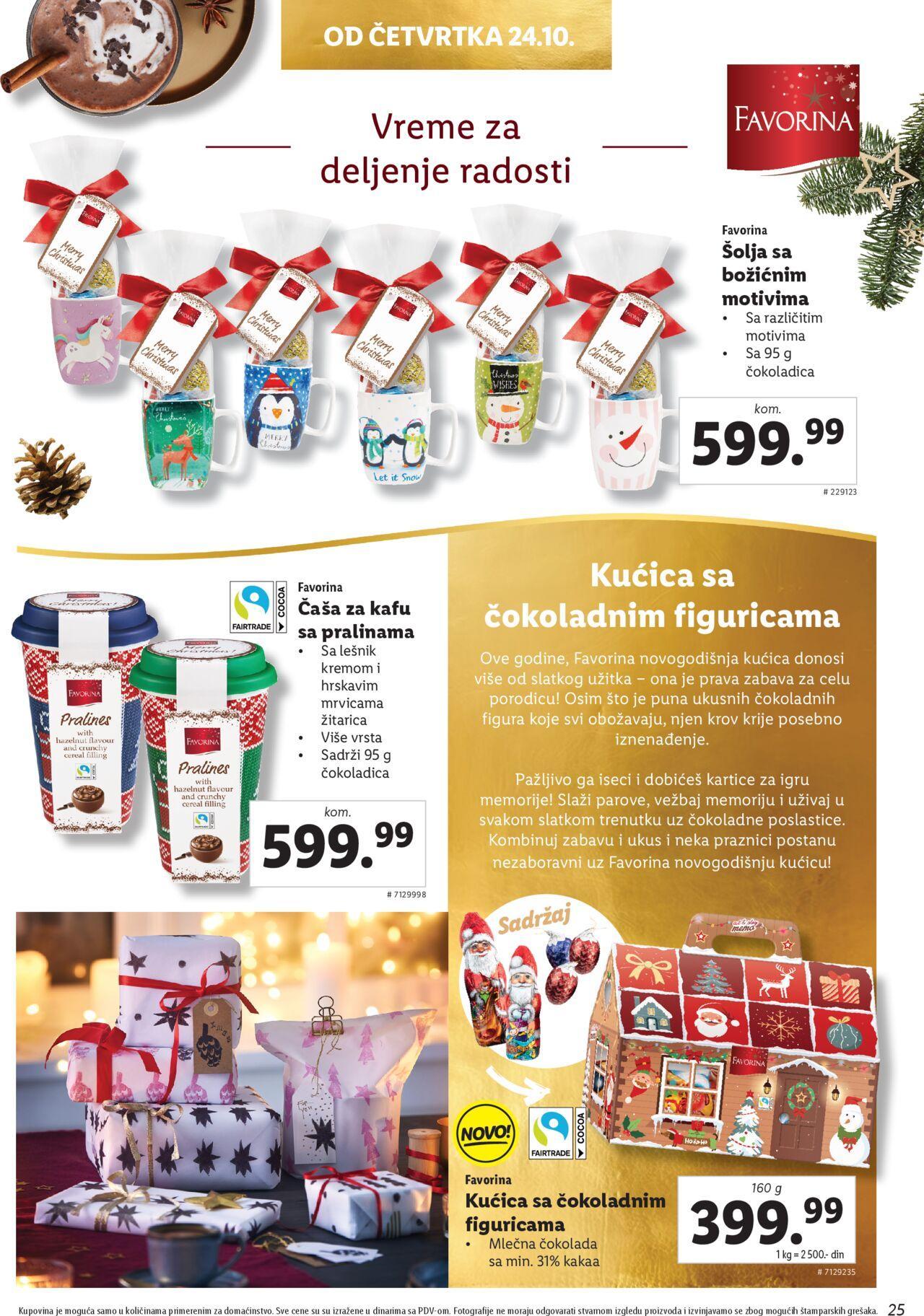 Lidl katalog - najnovije akcije od ponedeljka 21.10.2024 25