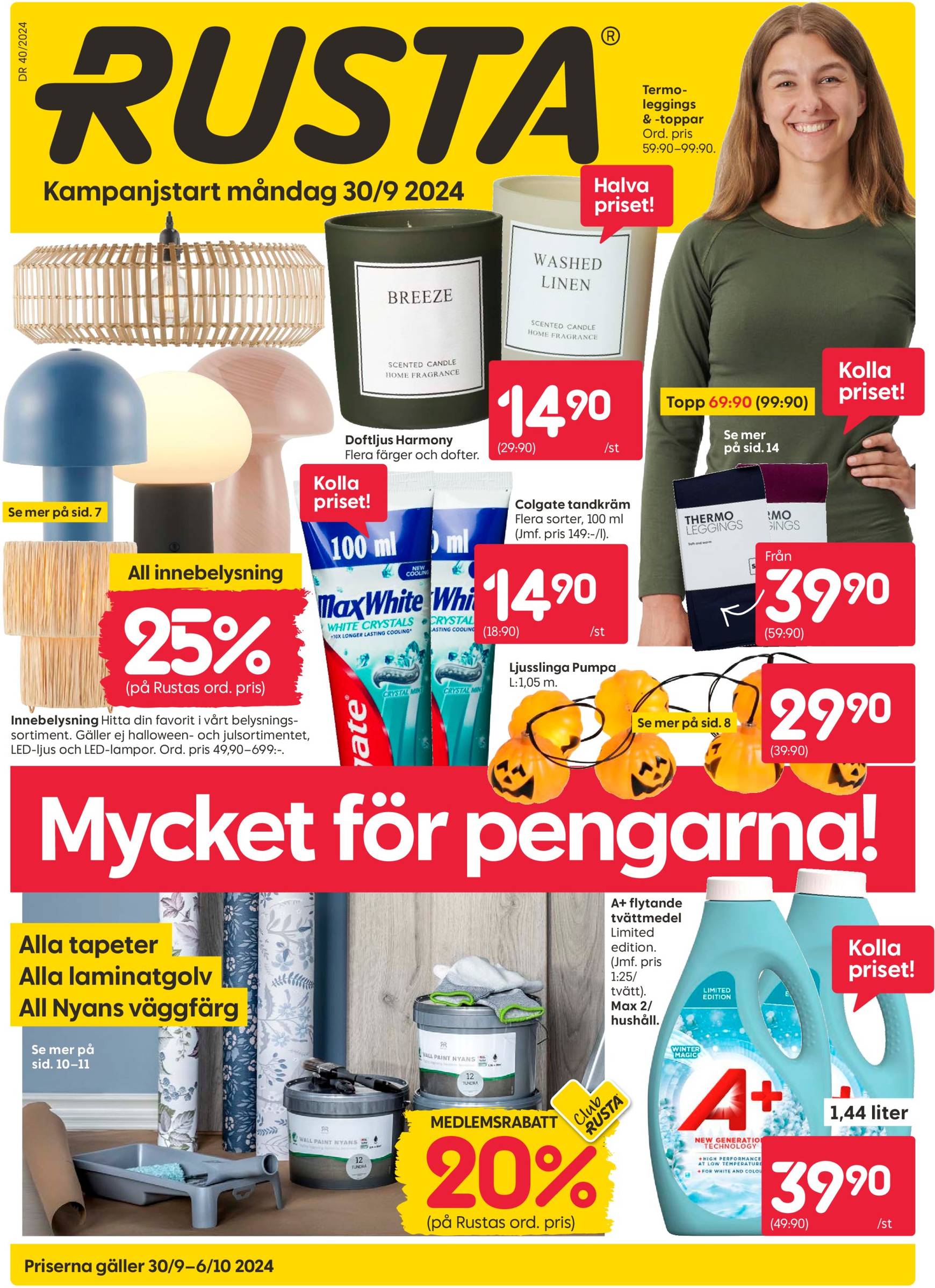 Rusta-reklambladet giltigt från 30.09. - 06.10.