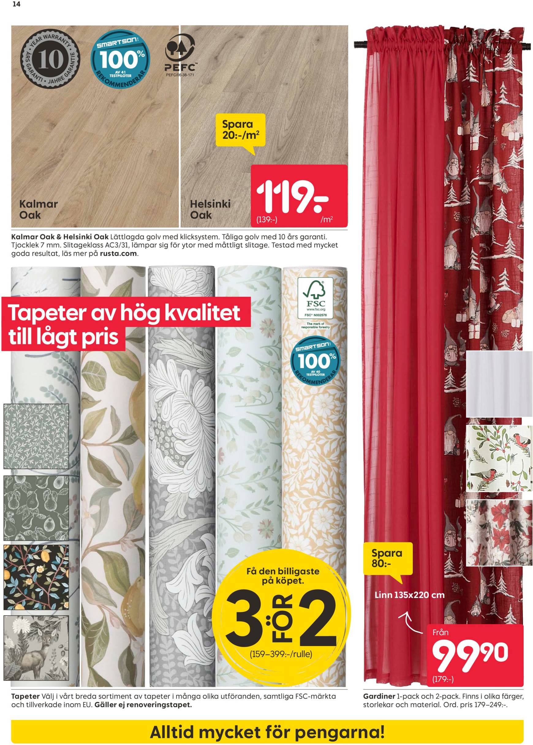 Rusta-reklambladet är giltigt från 21.10. - 27.10. 14