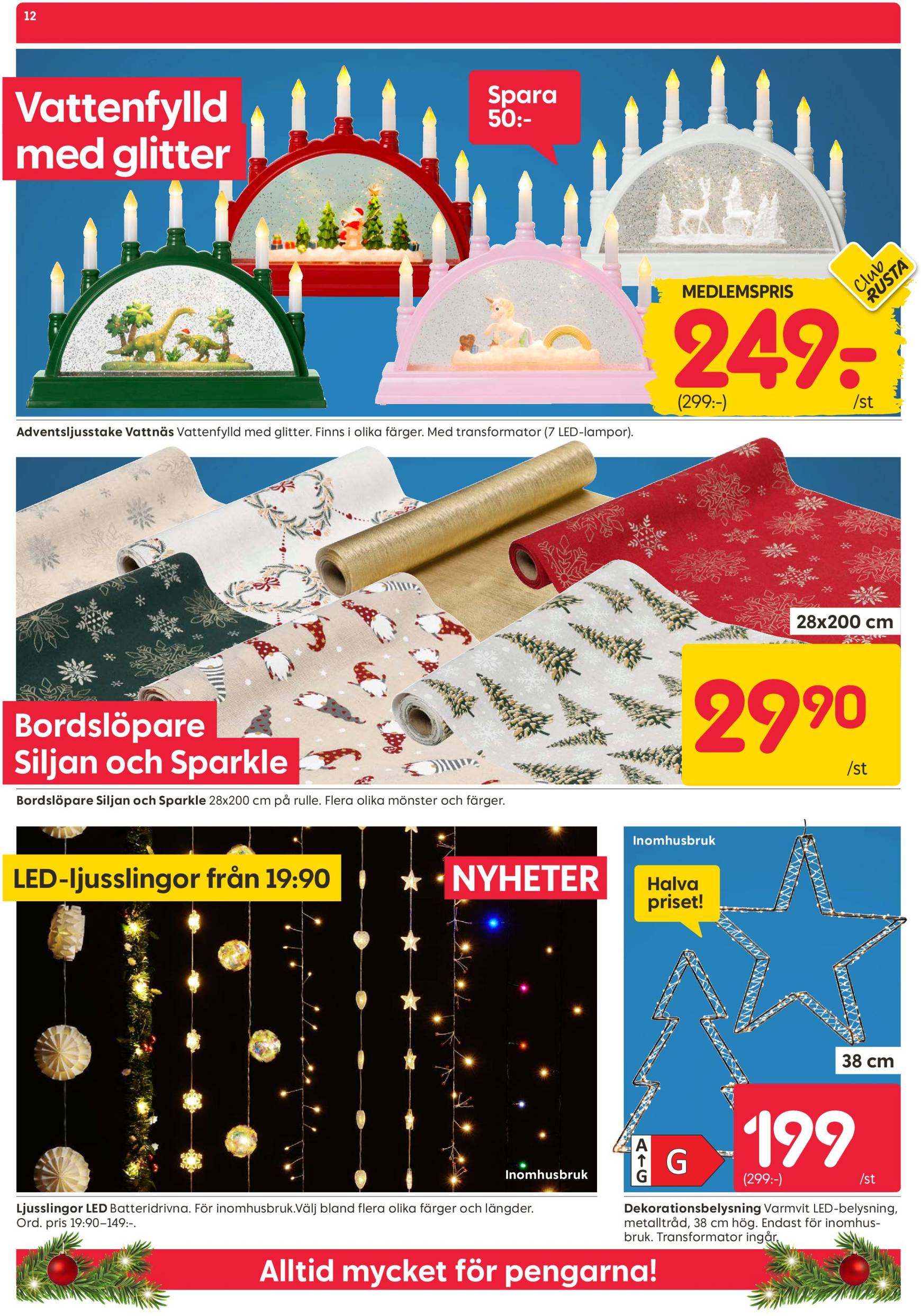 Rusta-reklambladet är giltigt från 11.11. - 17.11. 12