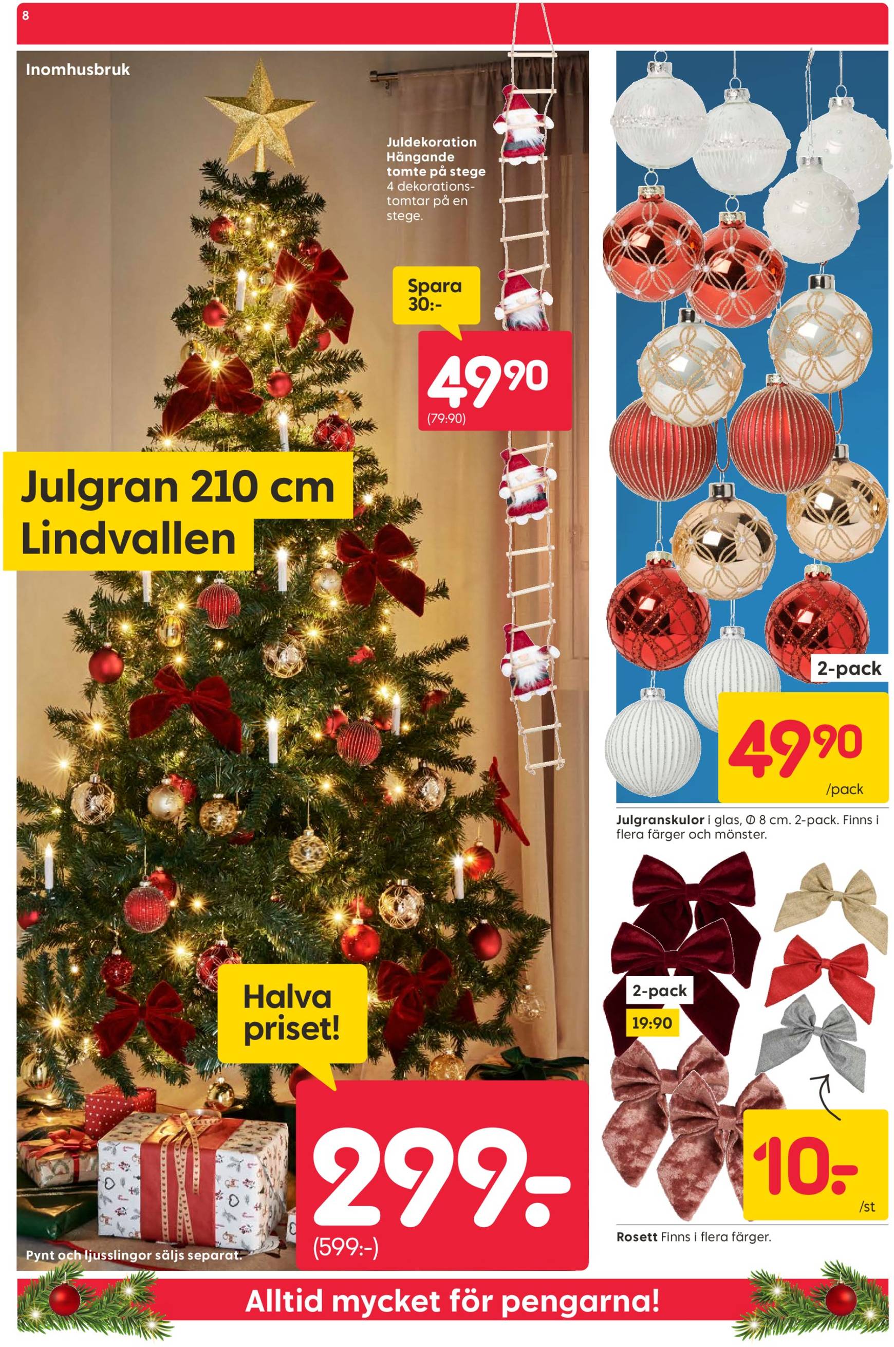 Rusta - Juldekorationer-reklambladet är giltigt från 18.11. - 24.11. 8