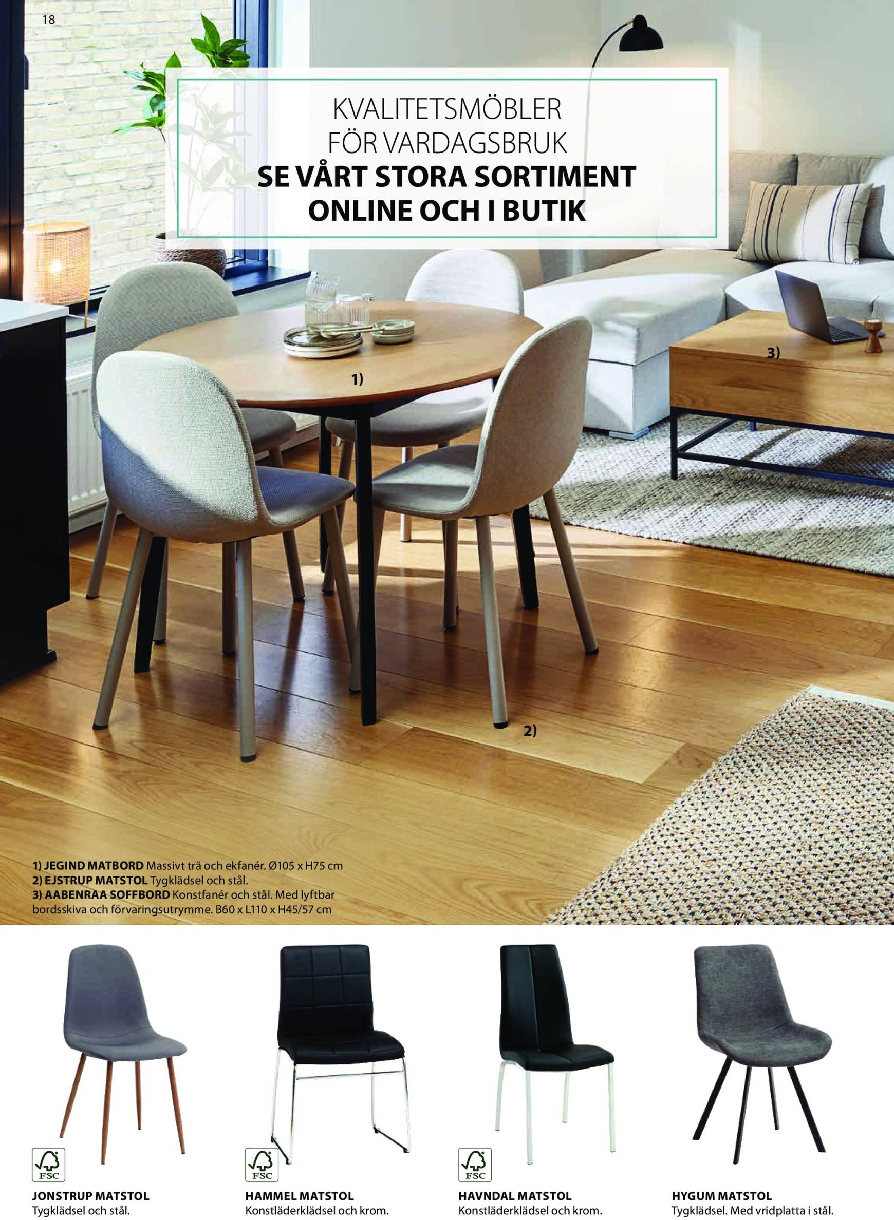 JYSK - Business to Business-reklambladet är giltigt från 01.01. - 31.12. 18