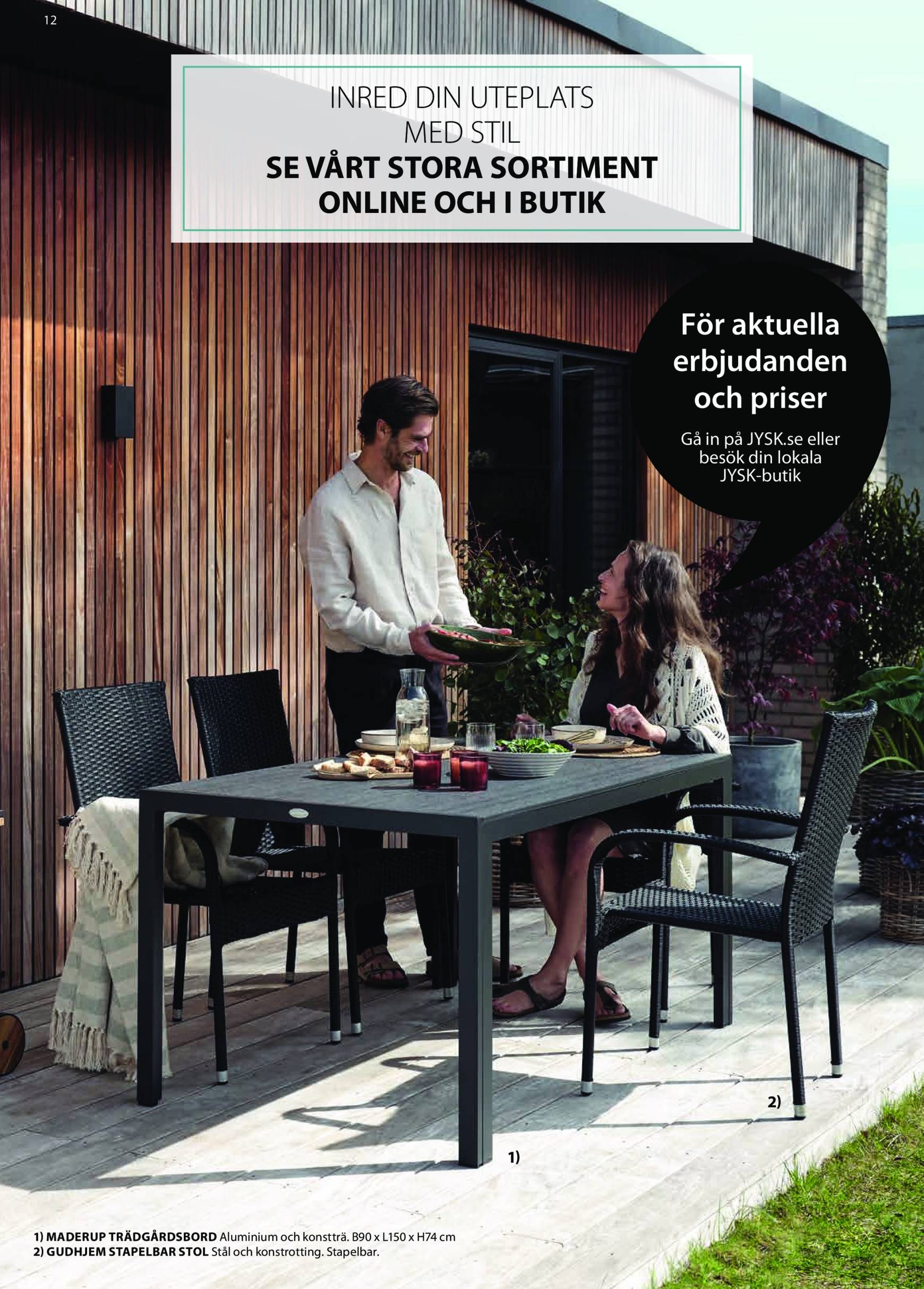 JYSK - Business to Business-reklambladet är giltigt från 01.01. - 31.12. 12