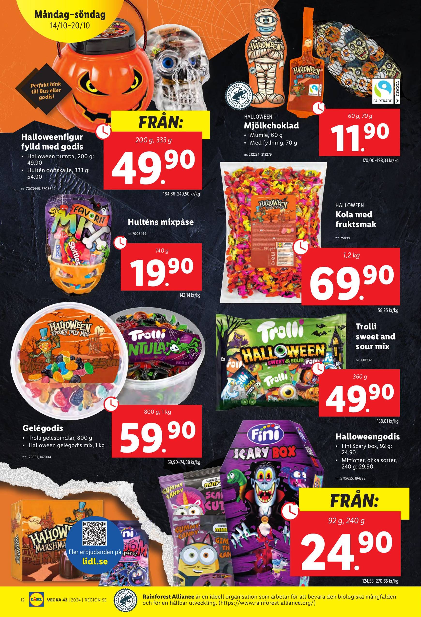 Lidl-reklambladet är giltigt från 14.10. till 20.10. 16