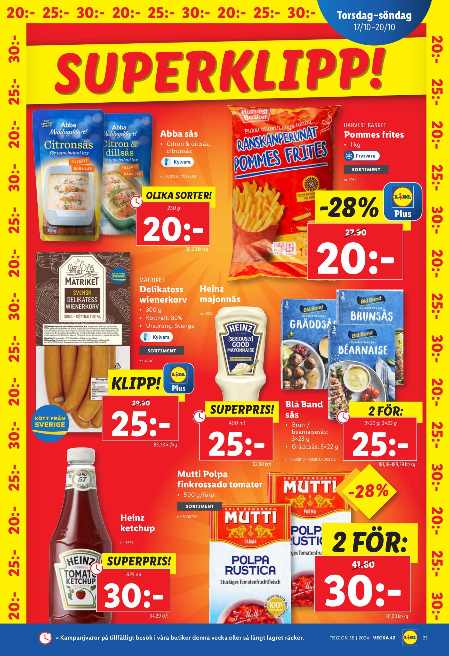 Lidl-reklambladet är giltigt från 14.10. till 20.10. 29