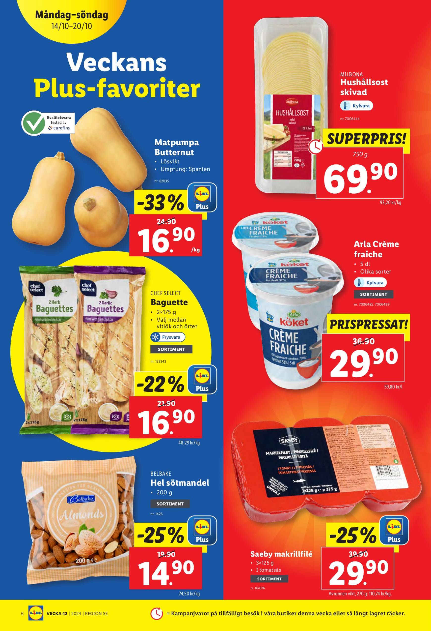 Lidl-reklambladet är giltigt från 14.10. till 20.10. 6