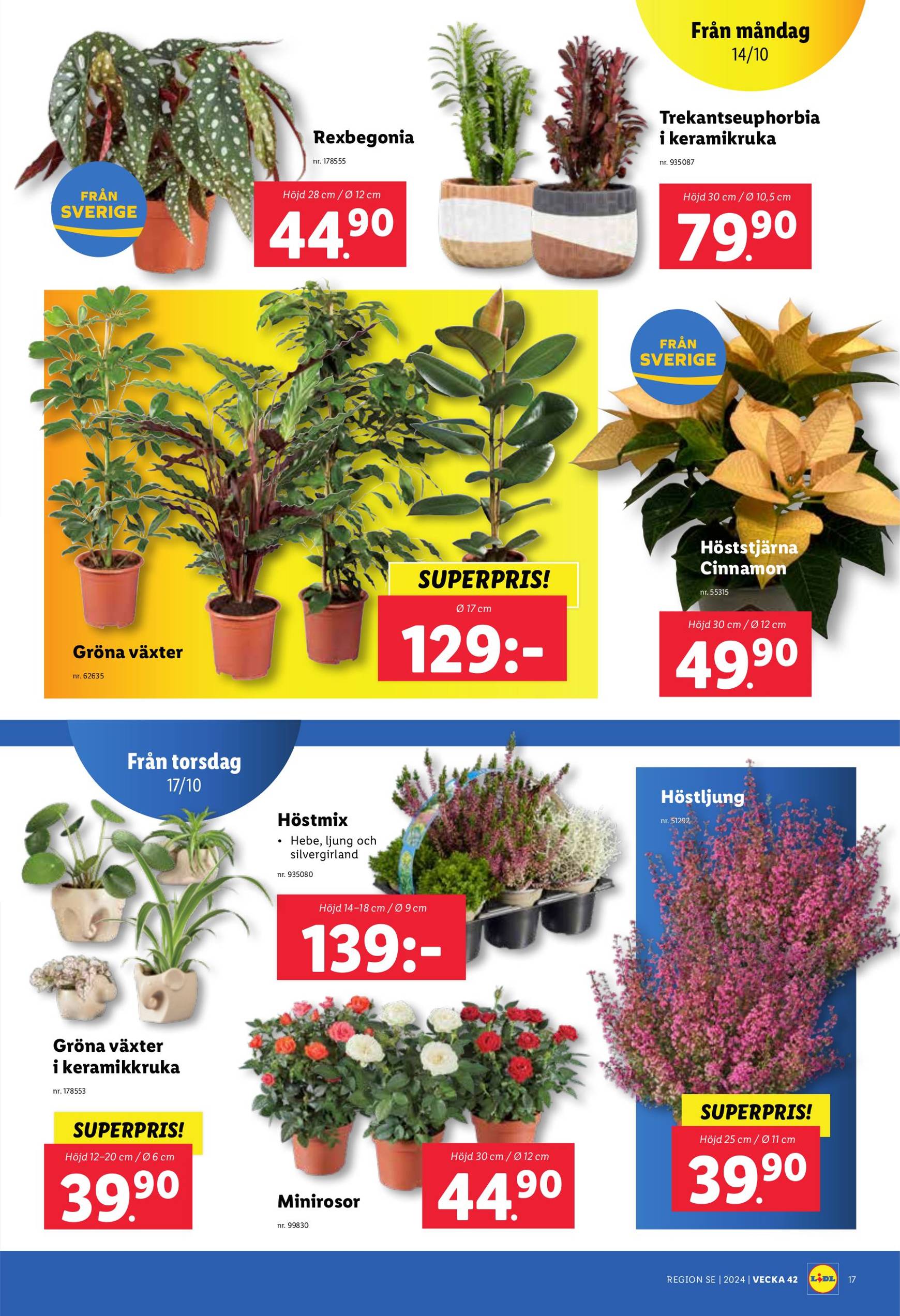 Lidl-reklambladet är giltigt från 14.10. till 20.10. 23