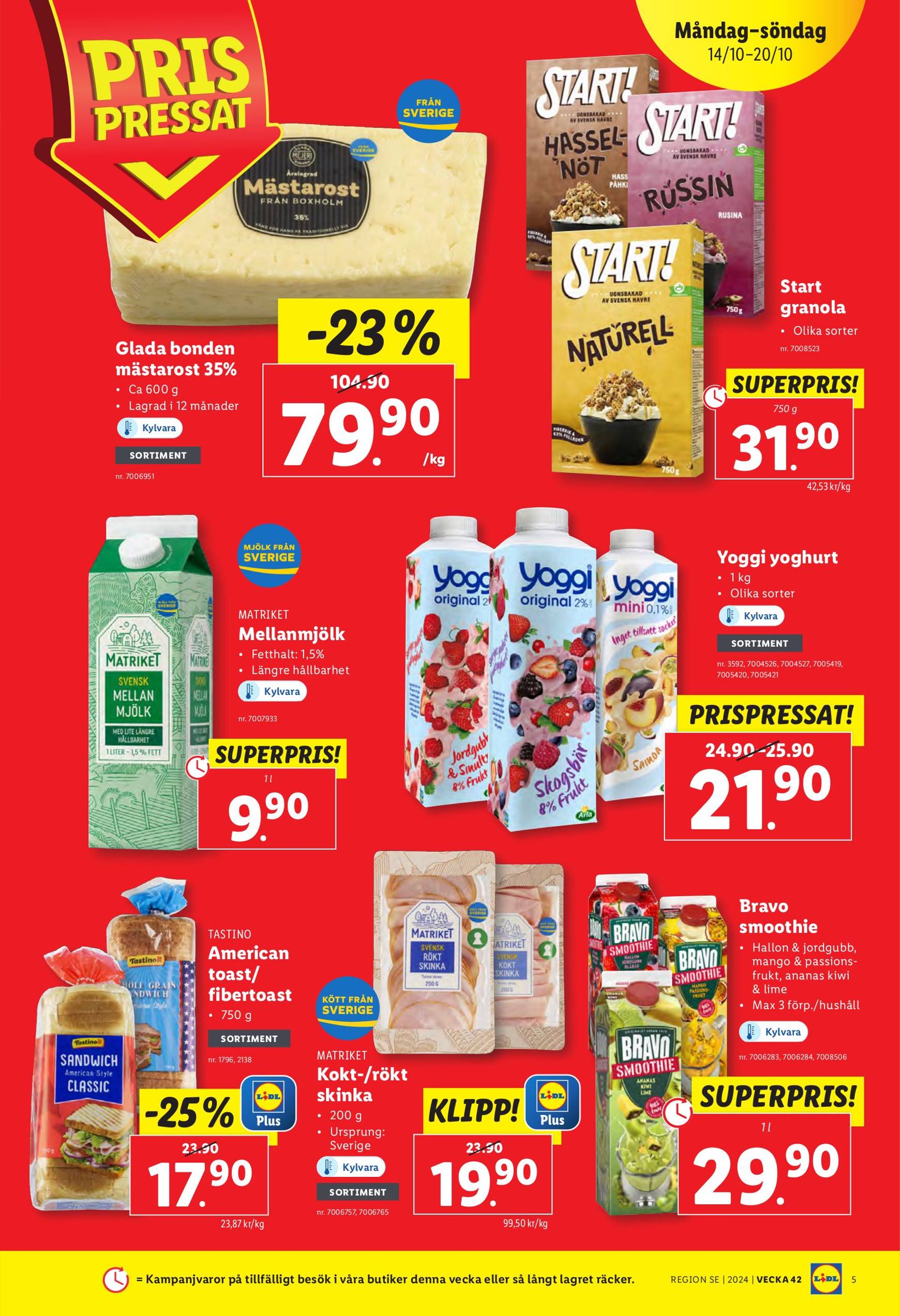 Lidl-reklambladet är giltigt från 14.10. till 20.10. 5