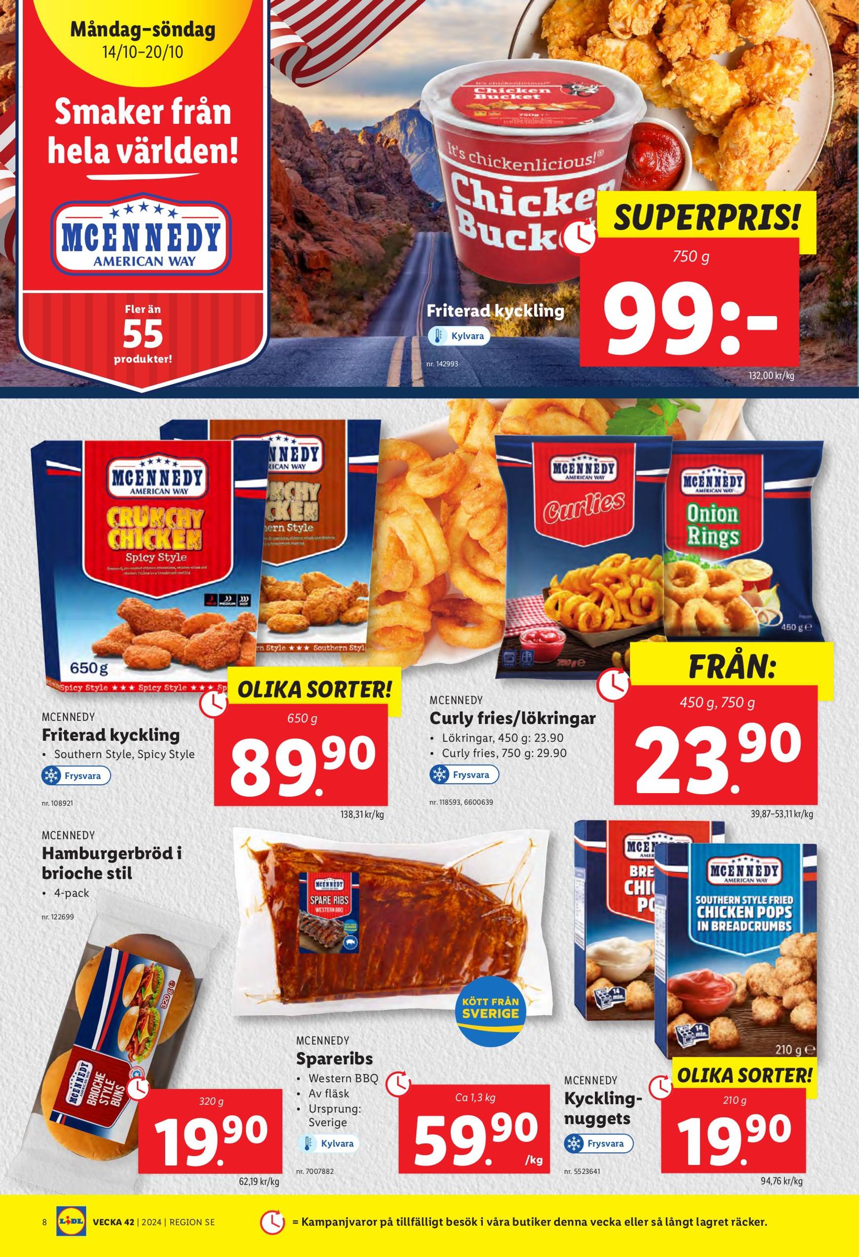 Lidl-reklambladet är giltigt från 14.10. till 20.10. 8