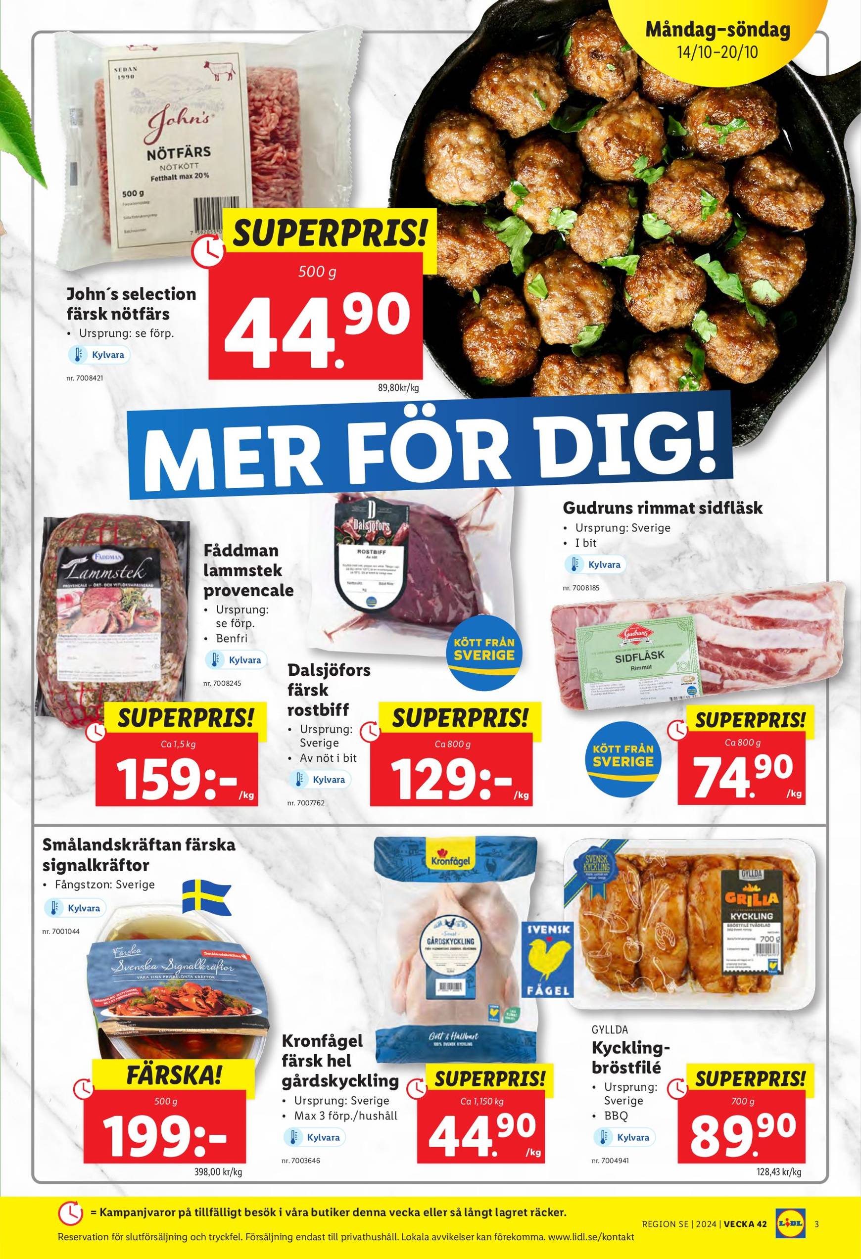 Lidl-reklambladet är giltigt från 14.10. till 20.10. 3