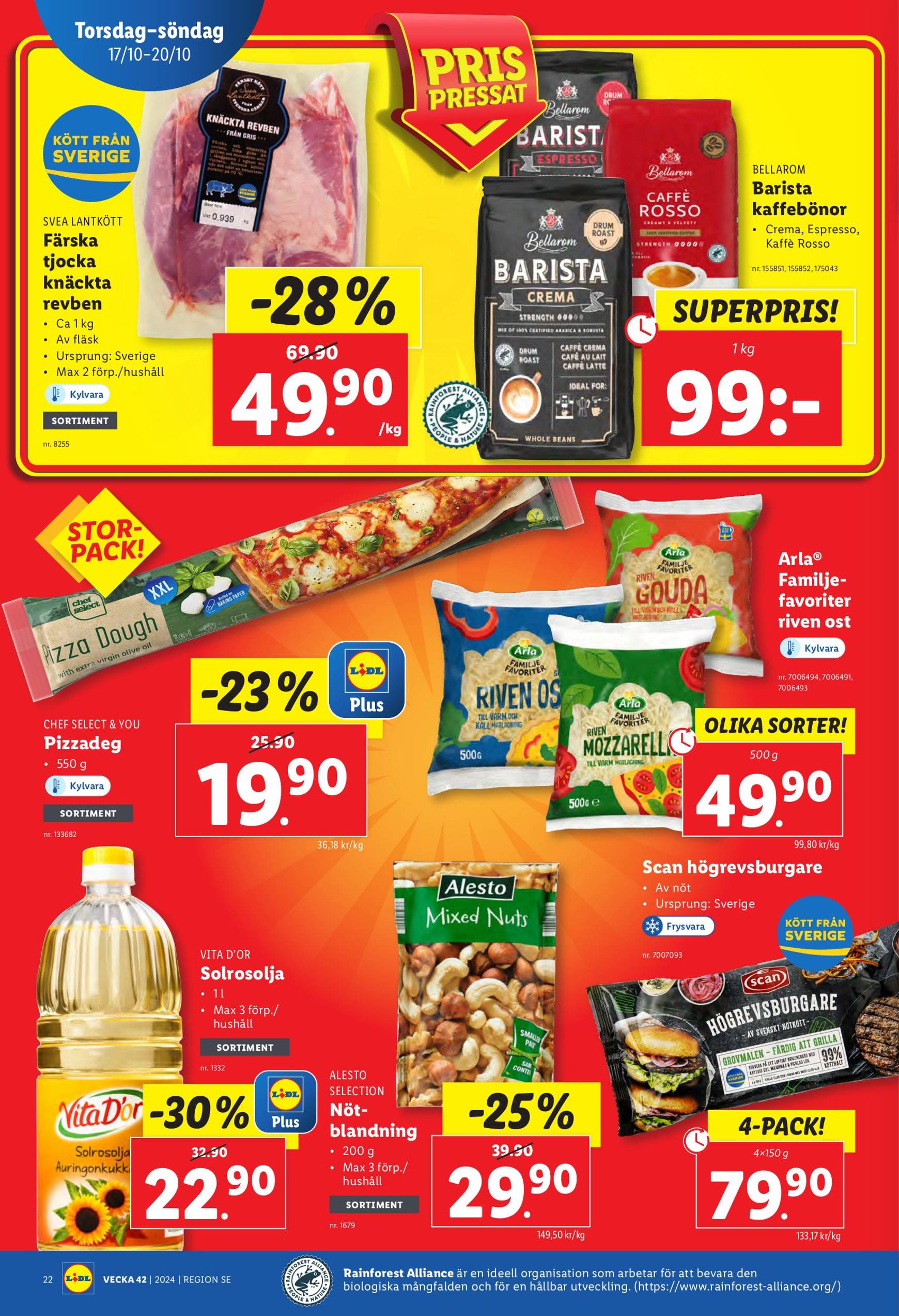 Lidl-reklambladet är giltigt från 14.10. till 20.10. 28