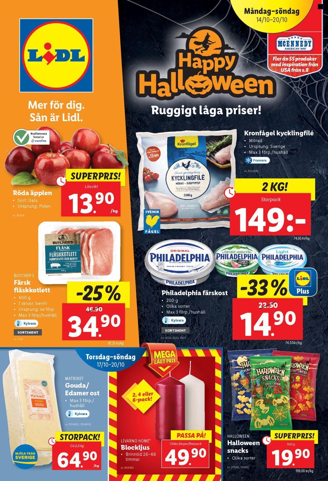 Lidl - erbjudanden från 14/10/2024 - 20/10/2024