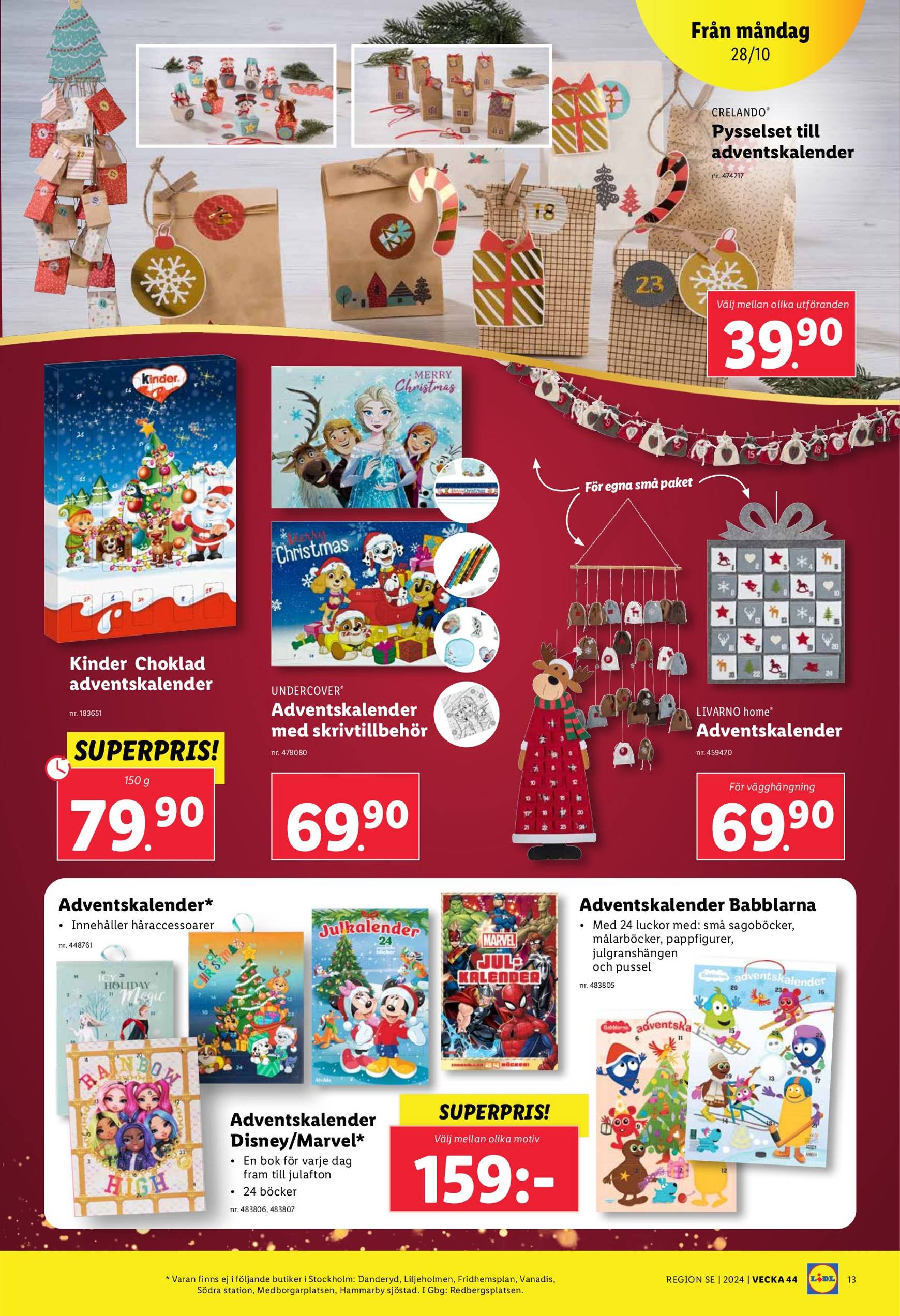 Lidl-reklambladet är giltigt från 28.10. - 03.11. 19