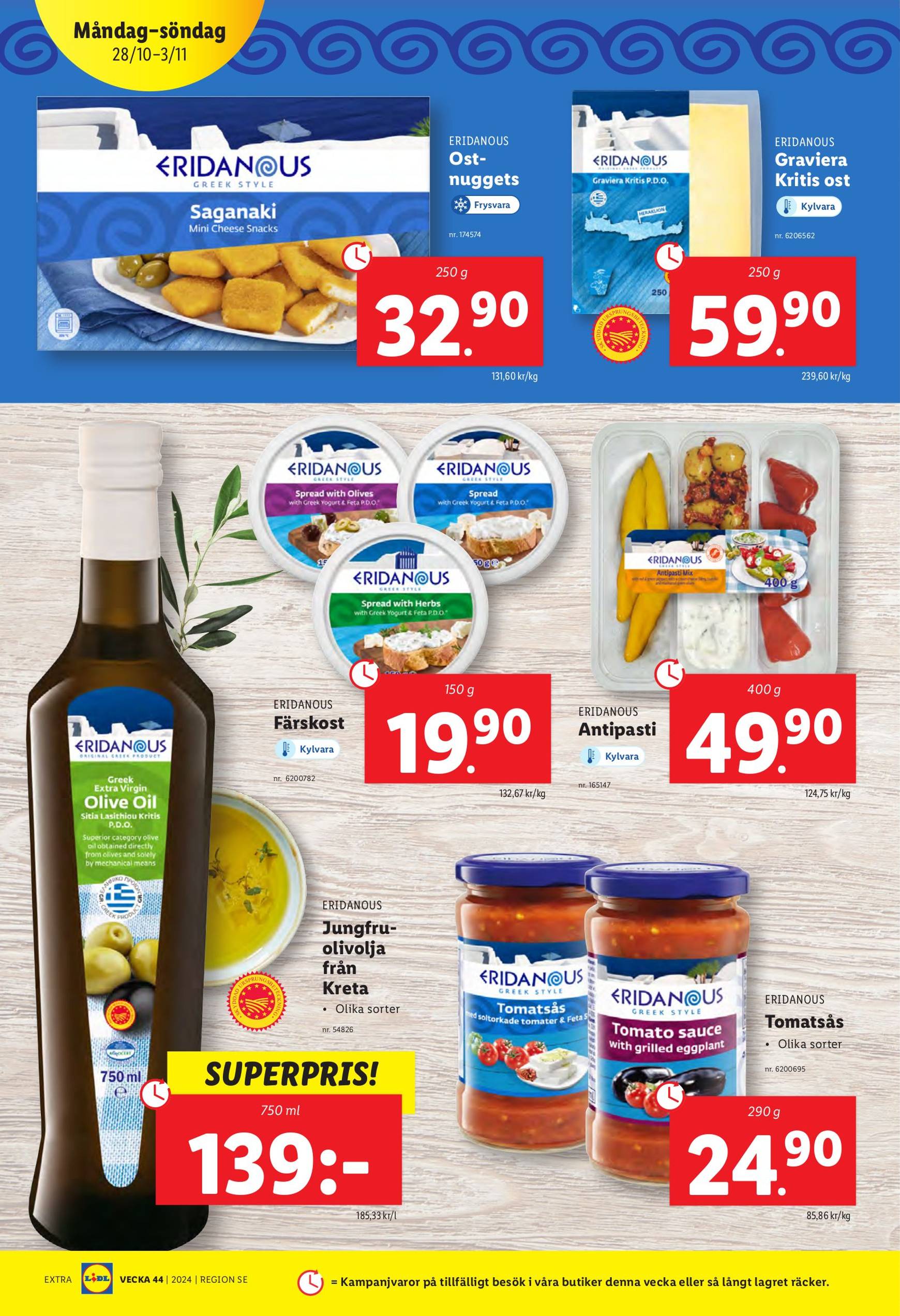 Lidl-reklambladet är giltigt från 28.10. - 03.11. 10