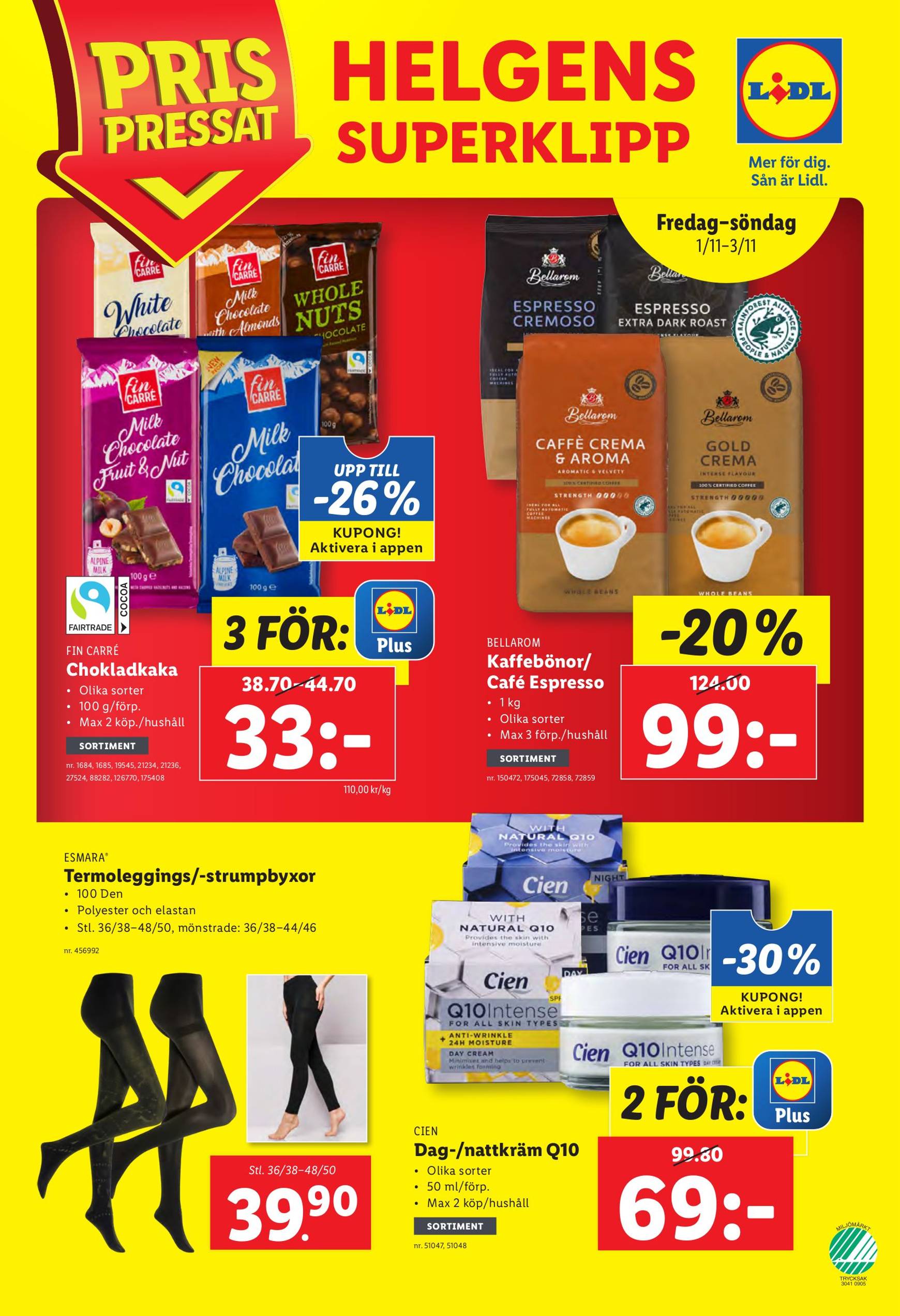 Lidl-reklambladet är giltigt från 28.10. - 03.11. 30