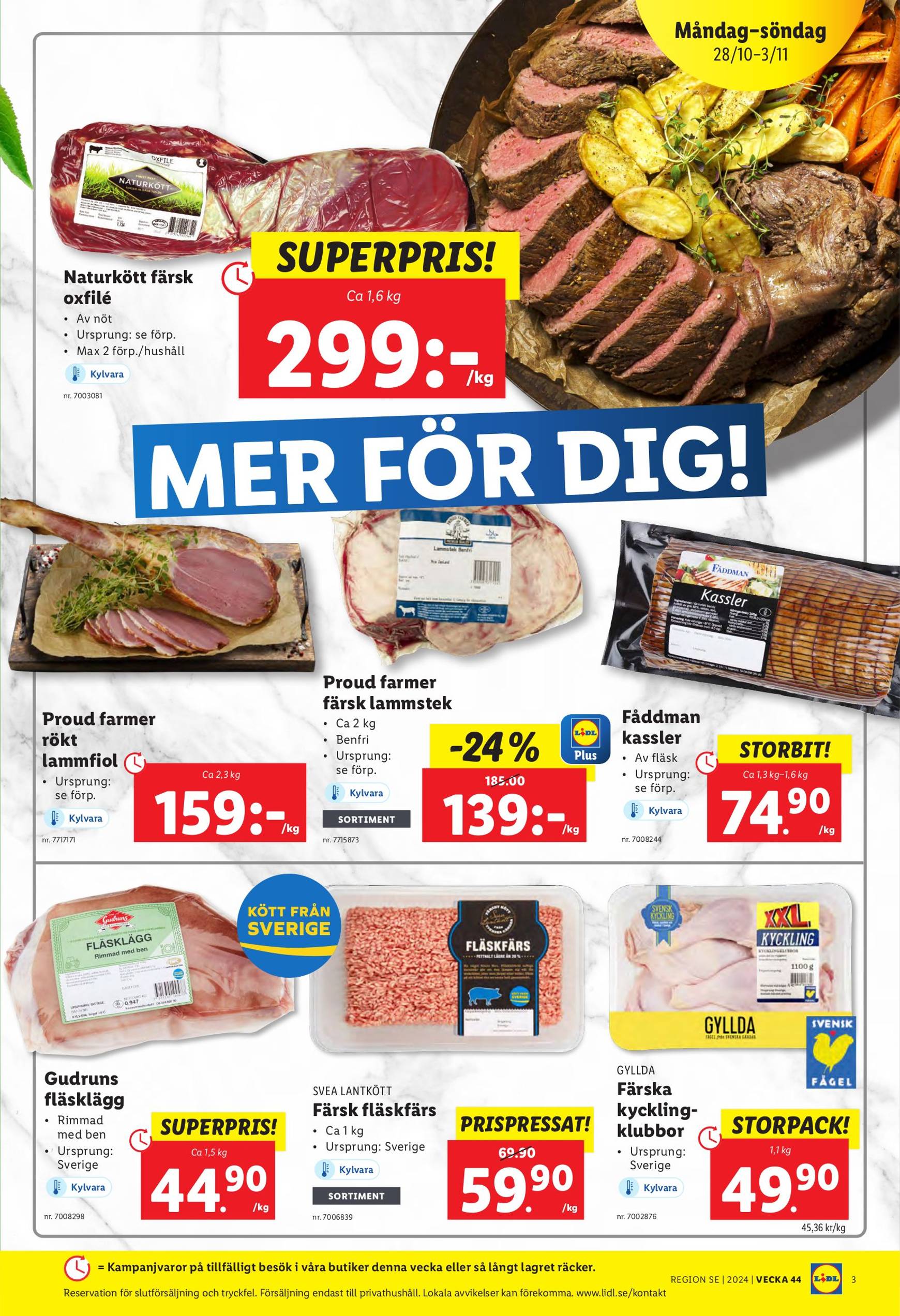 Lidl-reklambladet är giltigt från 28.10. - 03.11. 3