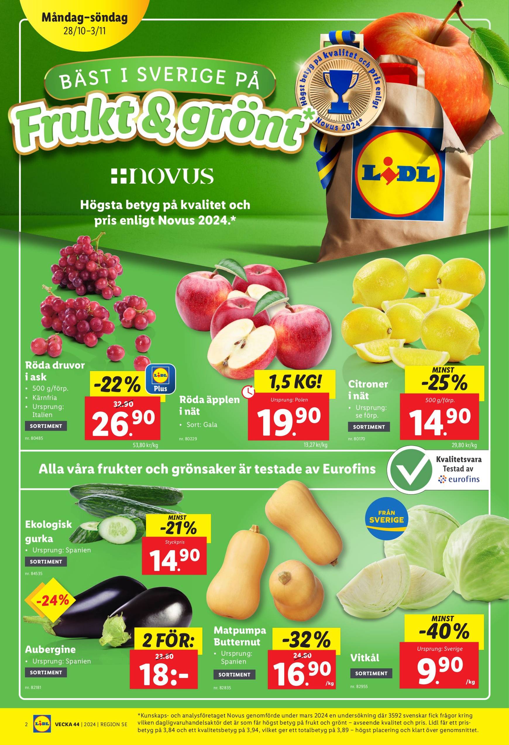 Lidl-reklambladet är giltigt från 28.10. - 03.11. 2