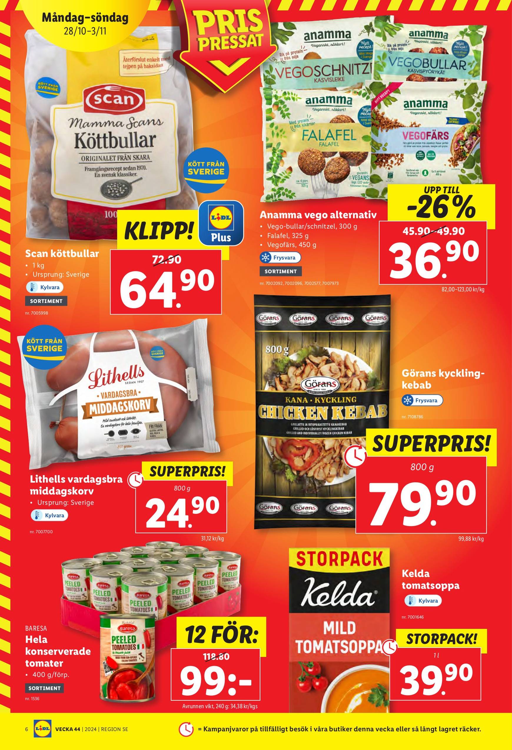 Lidl-reklambladet är giltigt från 28.10. - 03.11. 6