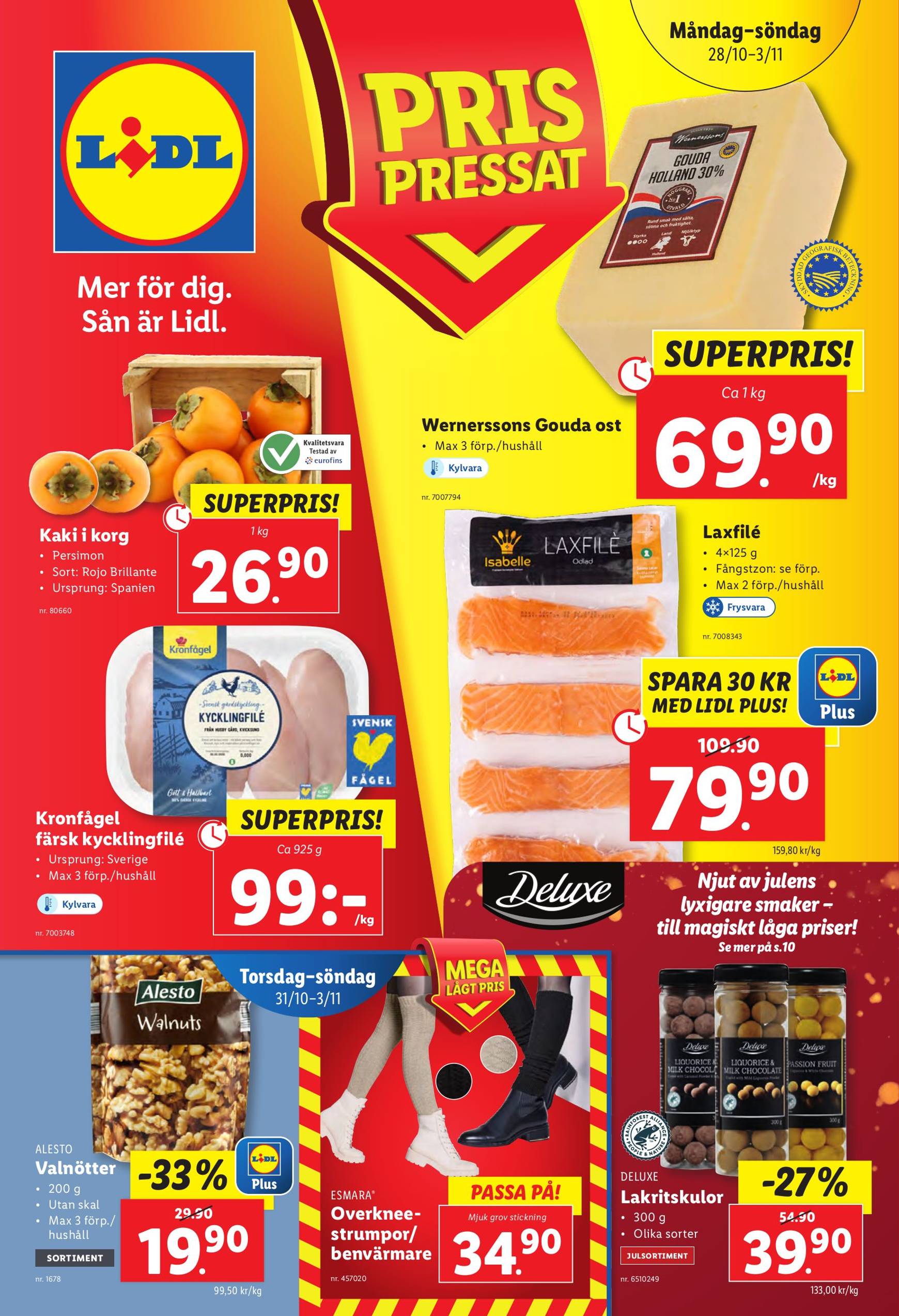 Lidl-reklambladet är giltigt från 28.10. - 03.11.