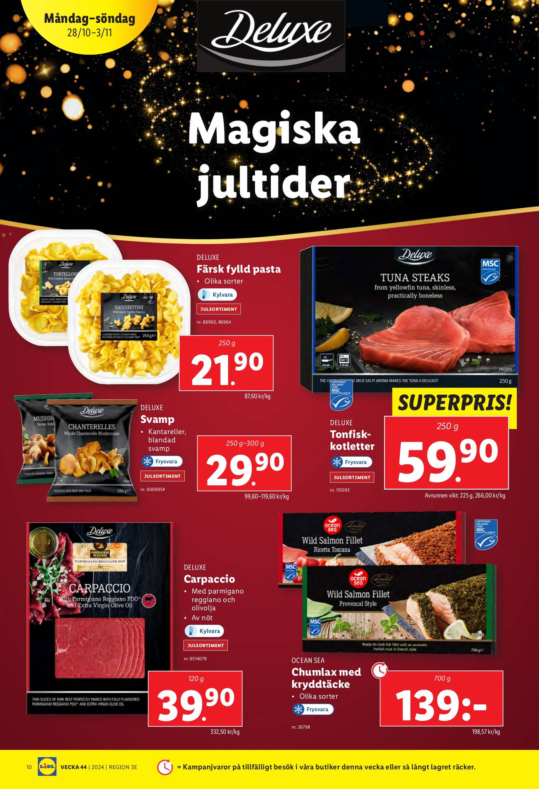 Lidl-reklambladet är giltigt från 28.10. - 03.11. 14