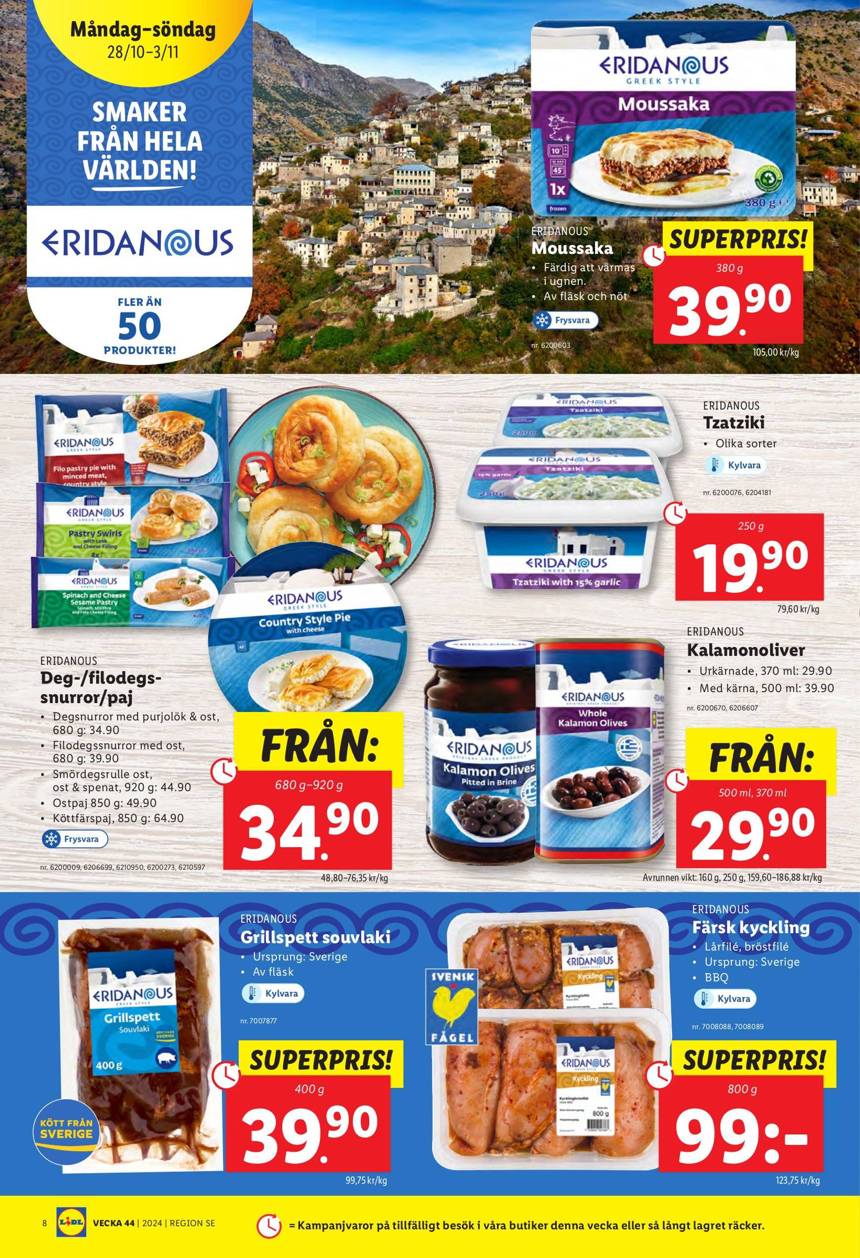 Lidl-reklambladet är giltigt från 28.10. - 03.11. 8