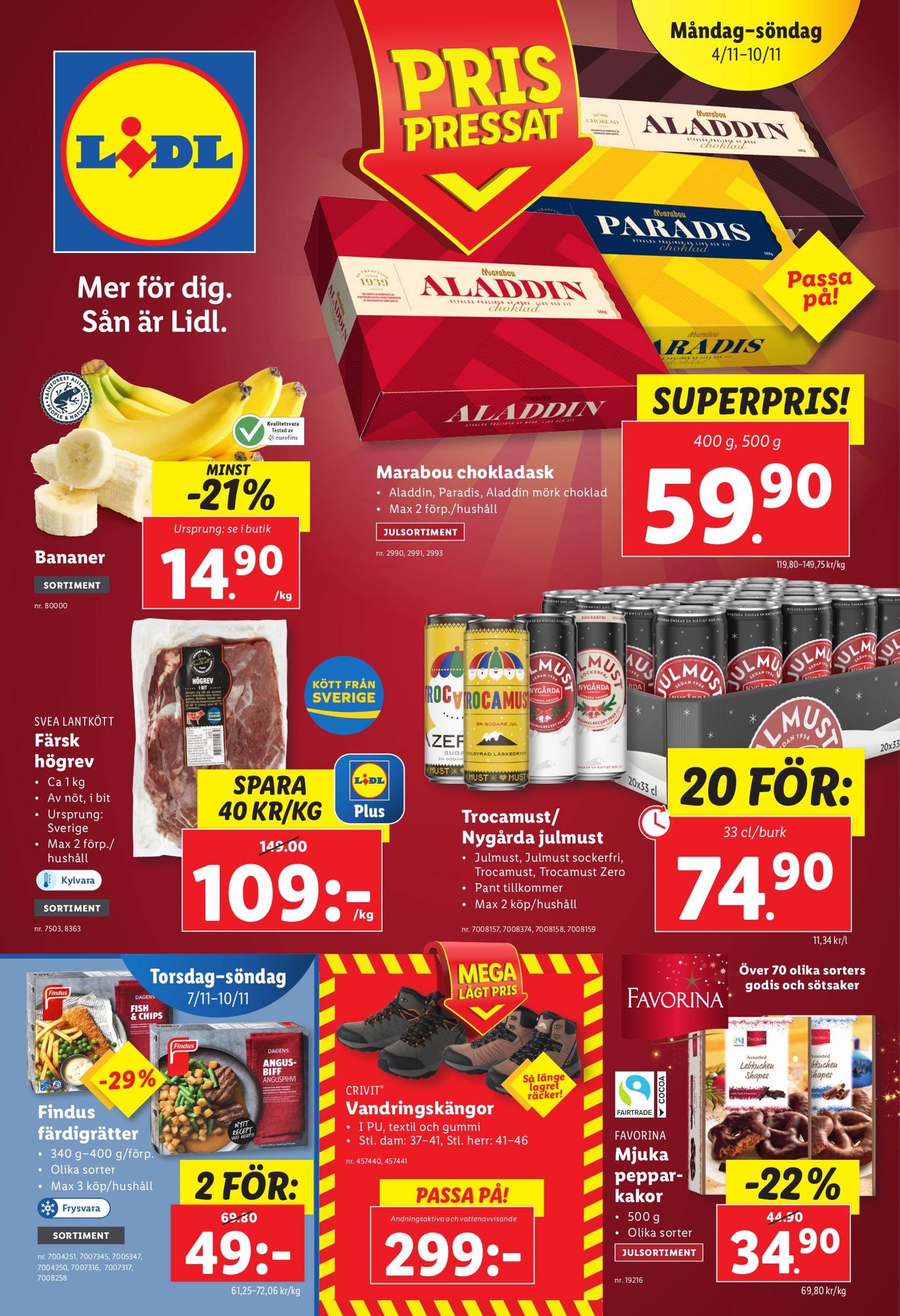 Lidl-reklambladet är giltigt från 04.11. - 10.11.