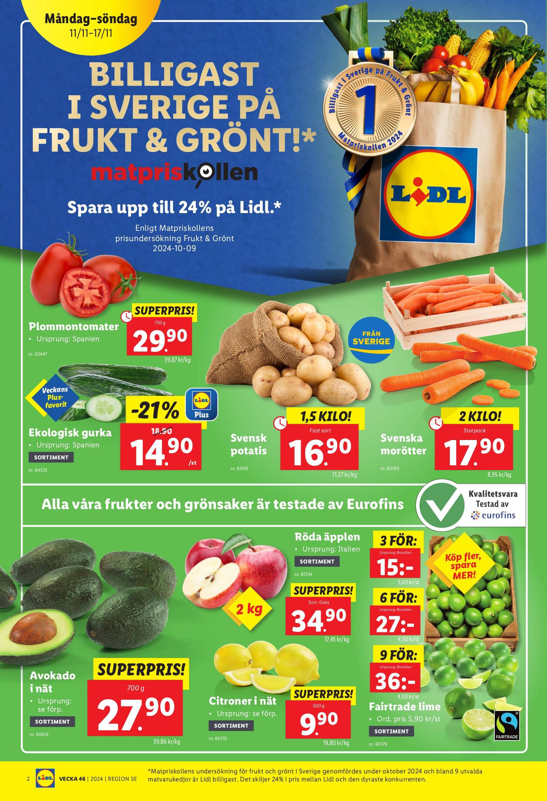 Lidl-reklambladet är giltigt från 11.11. - 17.11. 2