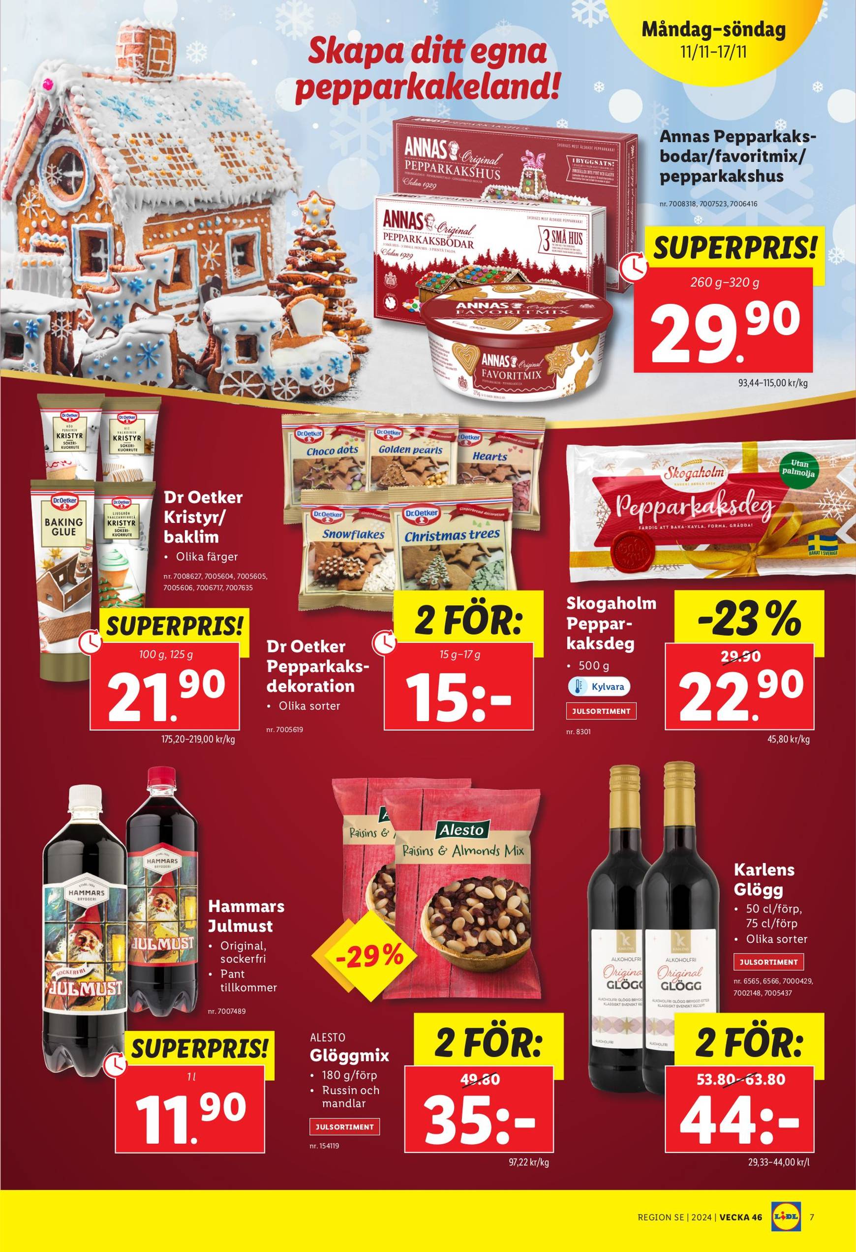 Lidl-reklambladet är giltigt från 11.11. - 17.11. 7