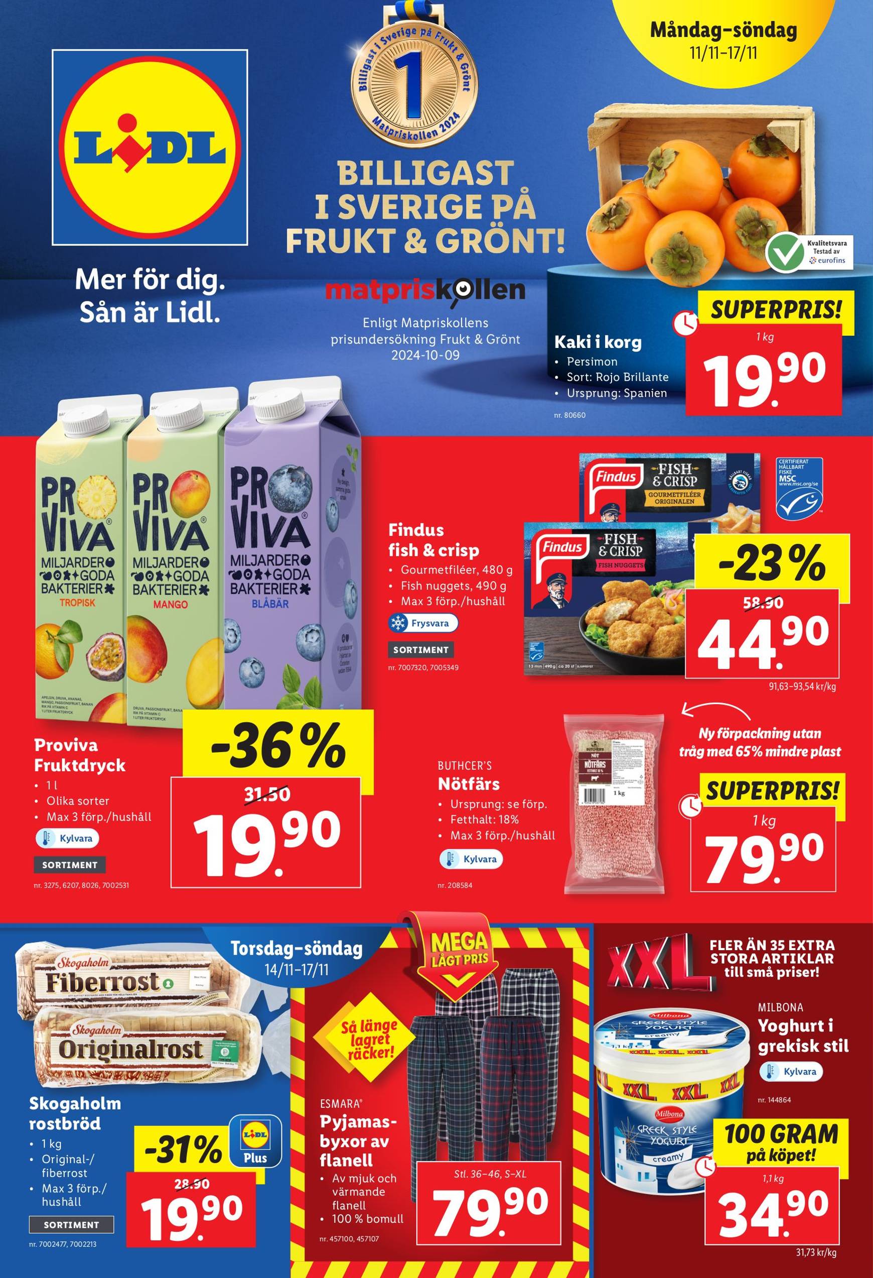 Lidl-reklambladet är giltigt från 11.11. - 17.11.