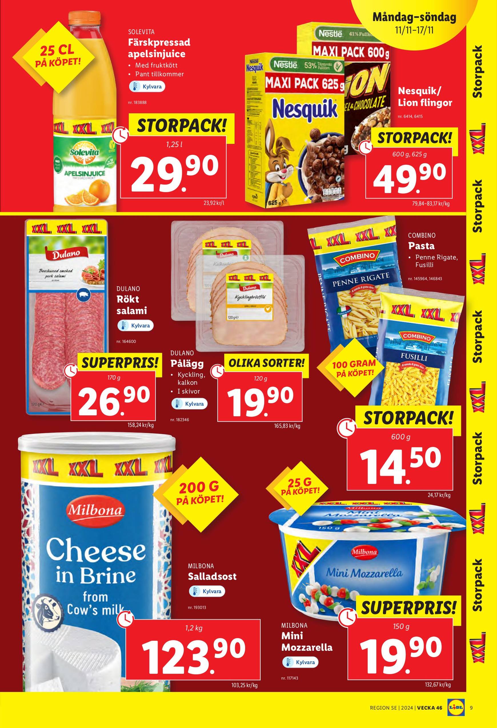 Lidl-reklambladet är giltigt från 11.11. - 17.11. 9