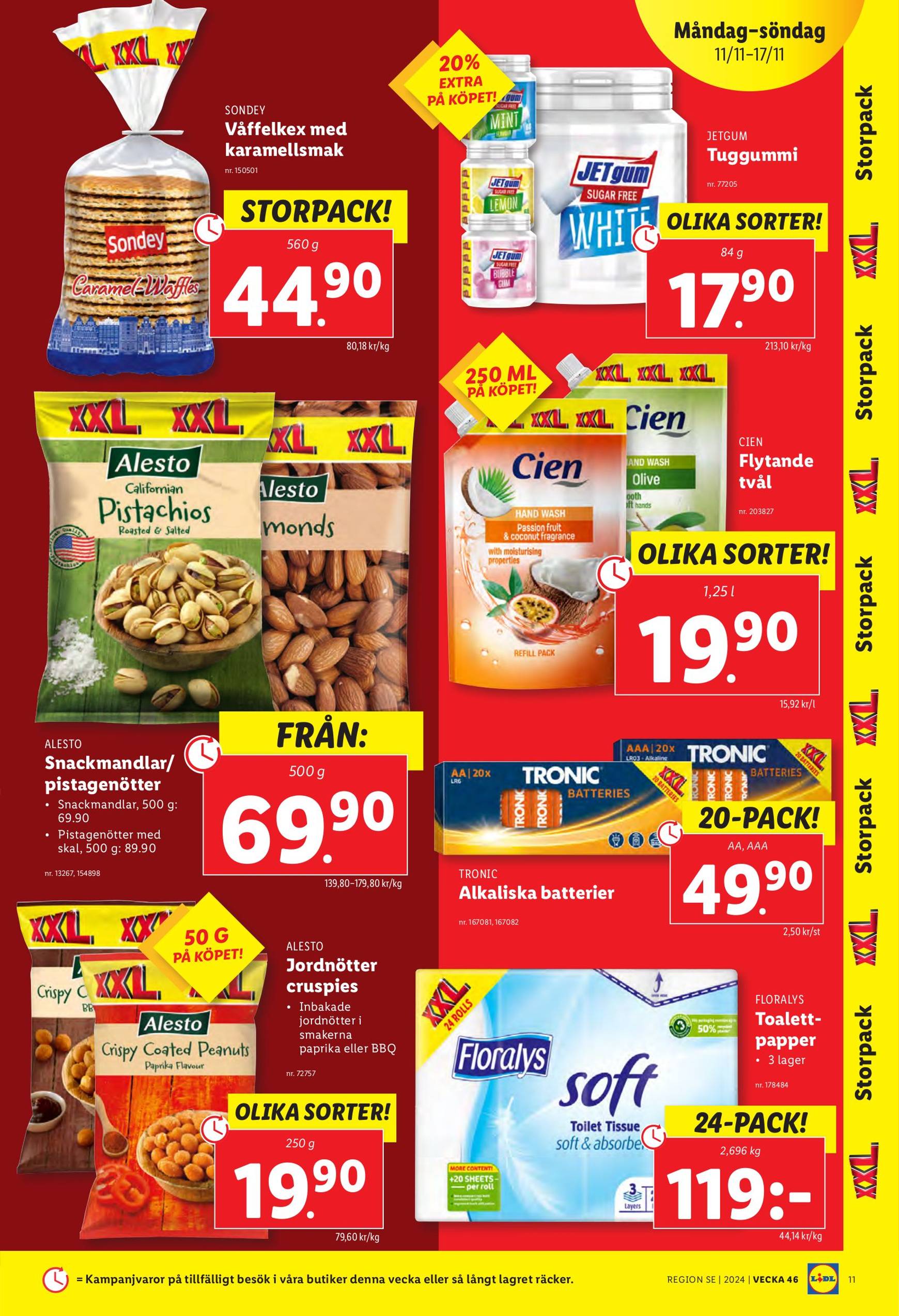 Lidl-reklambladet är giltigt från 11.11. - 17.11. 11