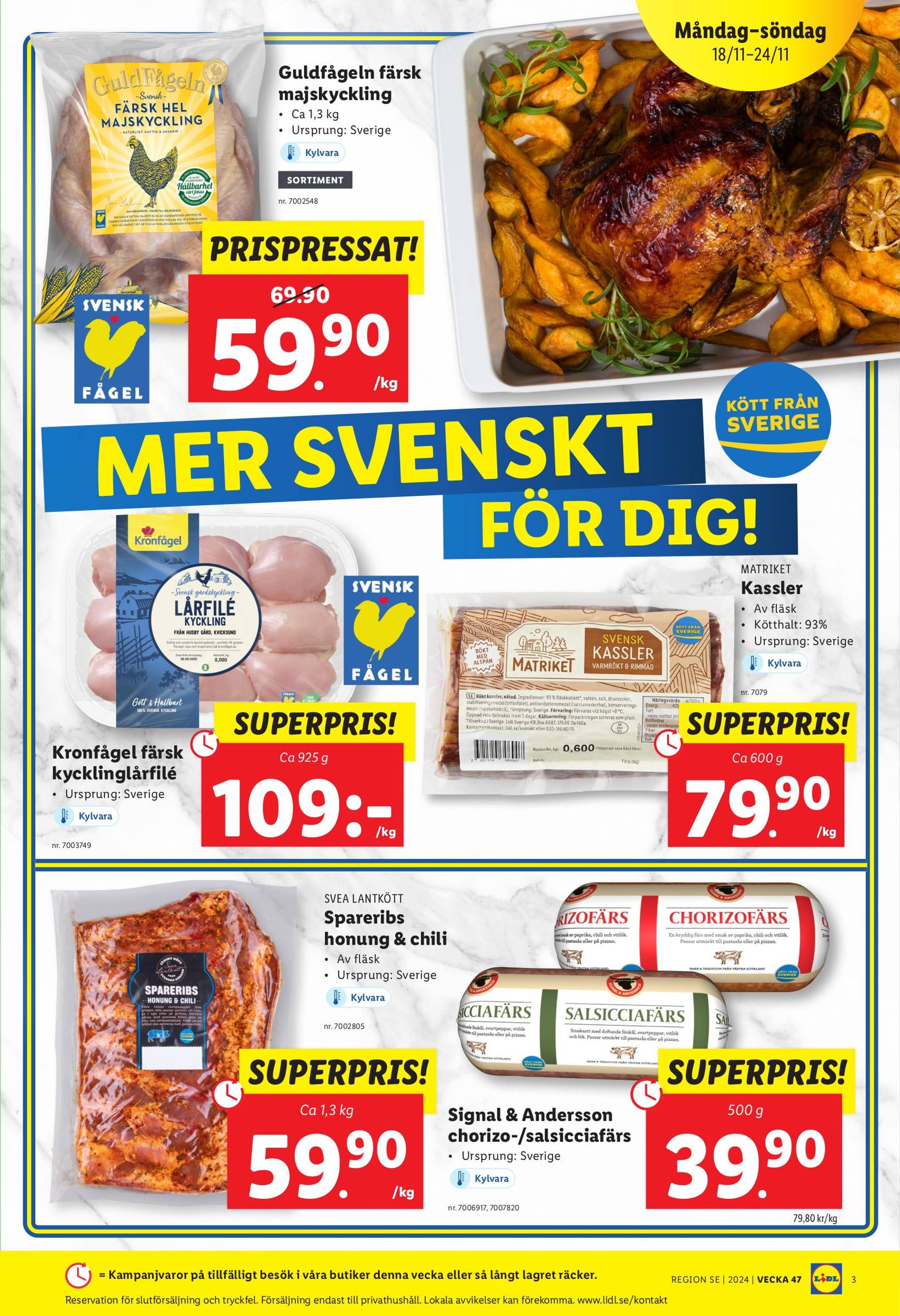 Lidl-reklambladet är giltigt från 18.11. - 24.11. 3