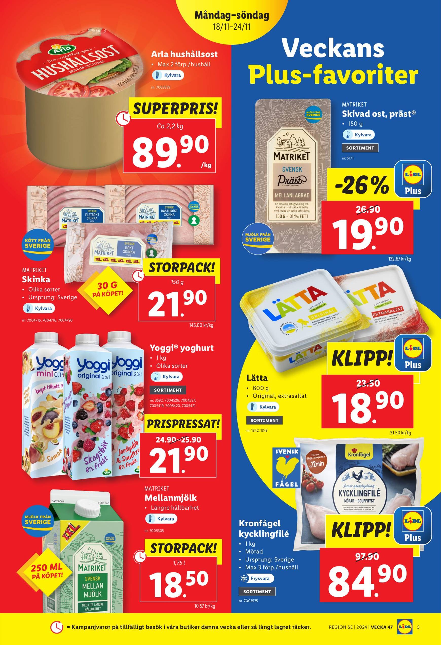 Lidl-reklambladet är giltigt från 18.11. - 24.11. 5