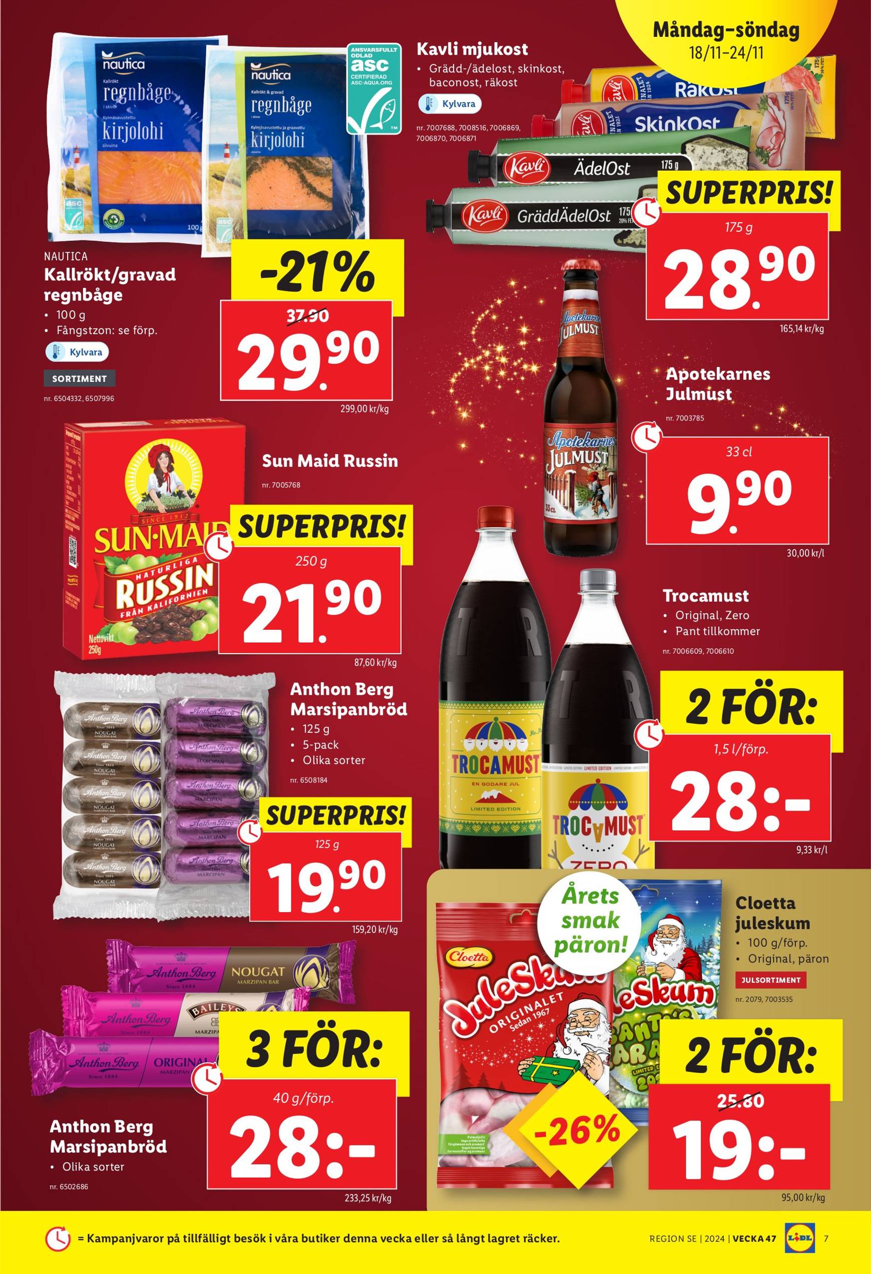 Lidl-reklambladet är giltigt från 18.11. - 24.11. 7