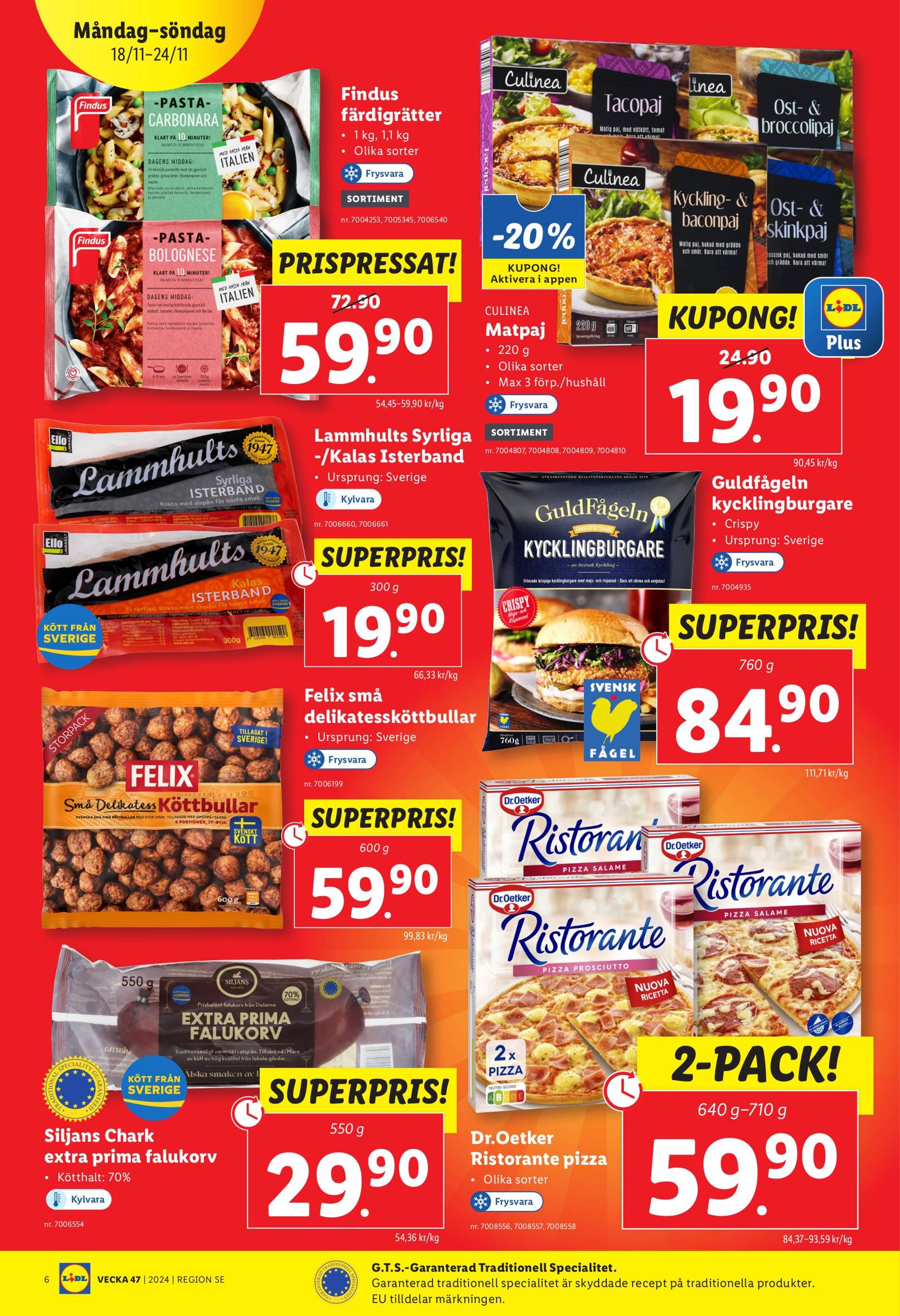 Lidl-reklambladet är giltigt från 18.11. - 24.11. 6