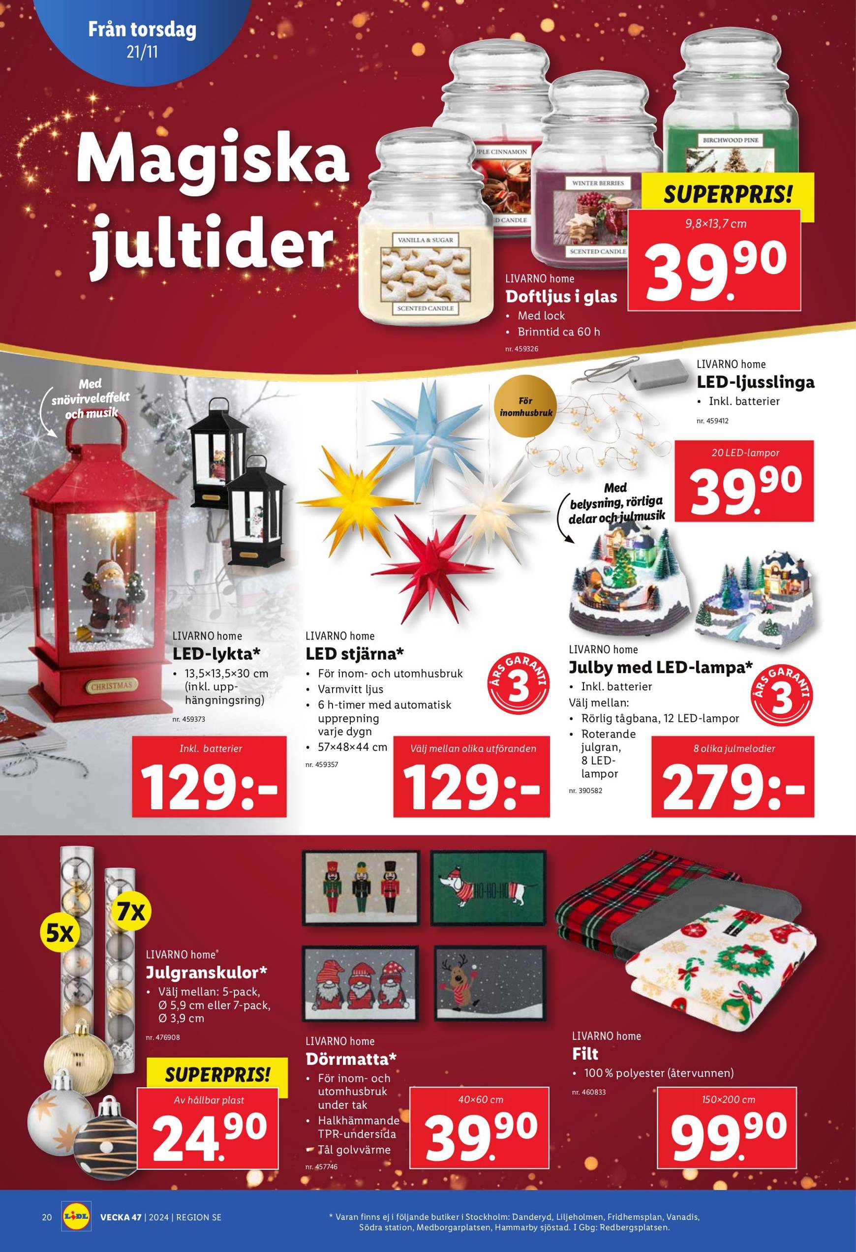 Lidl-reklambladet är giltigt från 18.11. - 24.11. 22